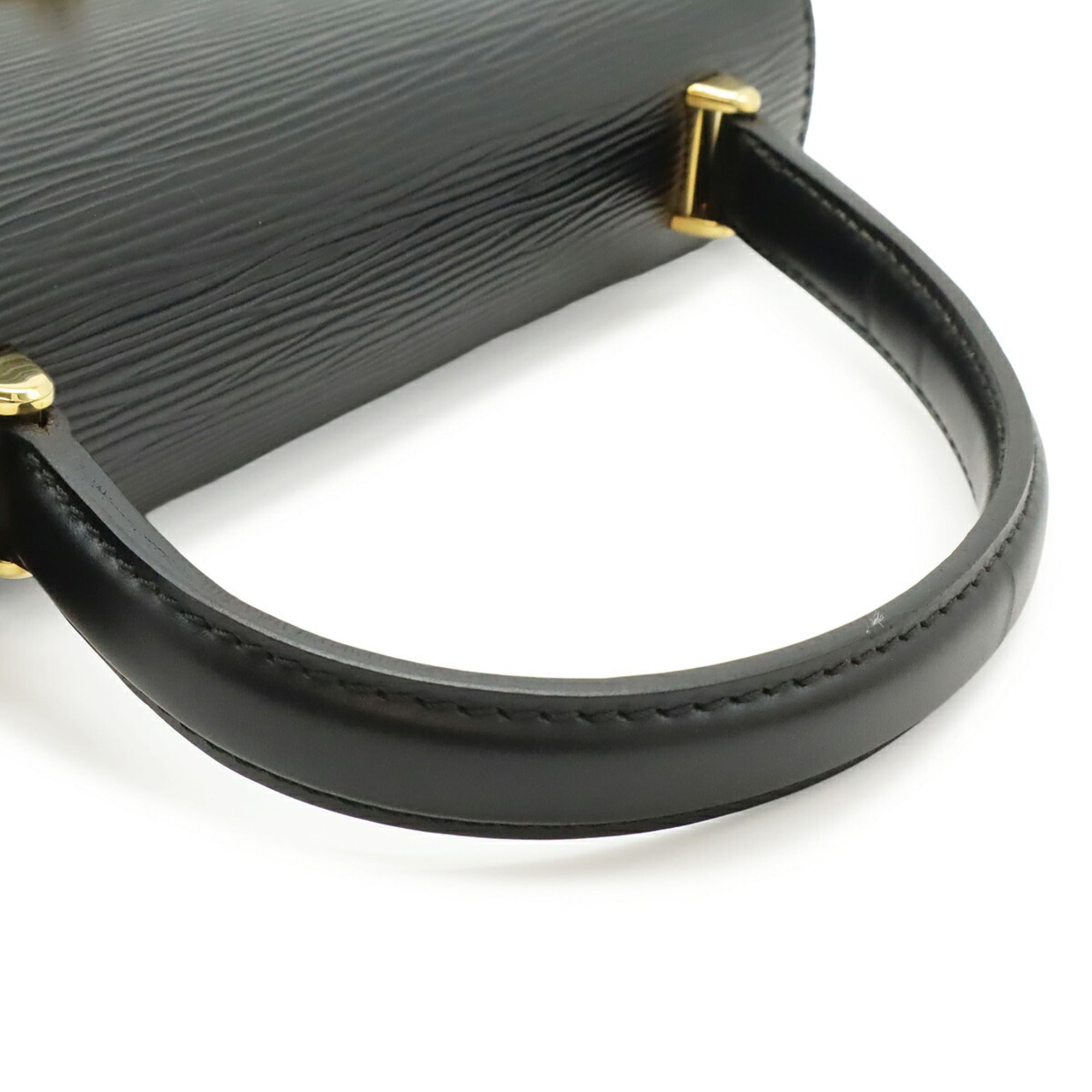 Louis Vuitton Epi Black Noir Epi Leather Handbag (Pre-Owned)