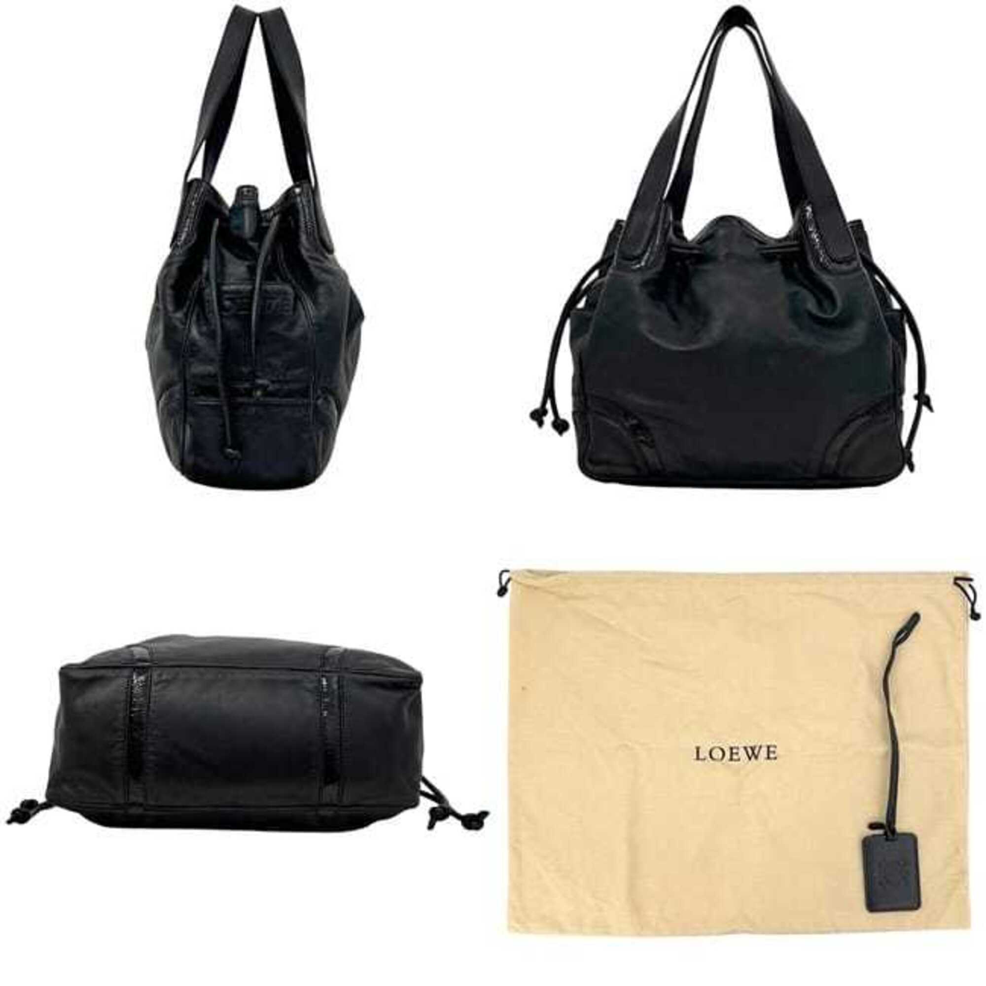 Loewe Black Leather Tote Bag (Pre-Owned)
