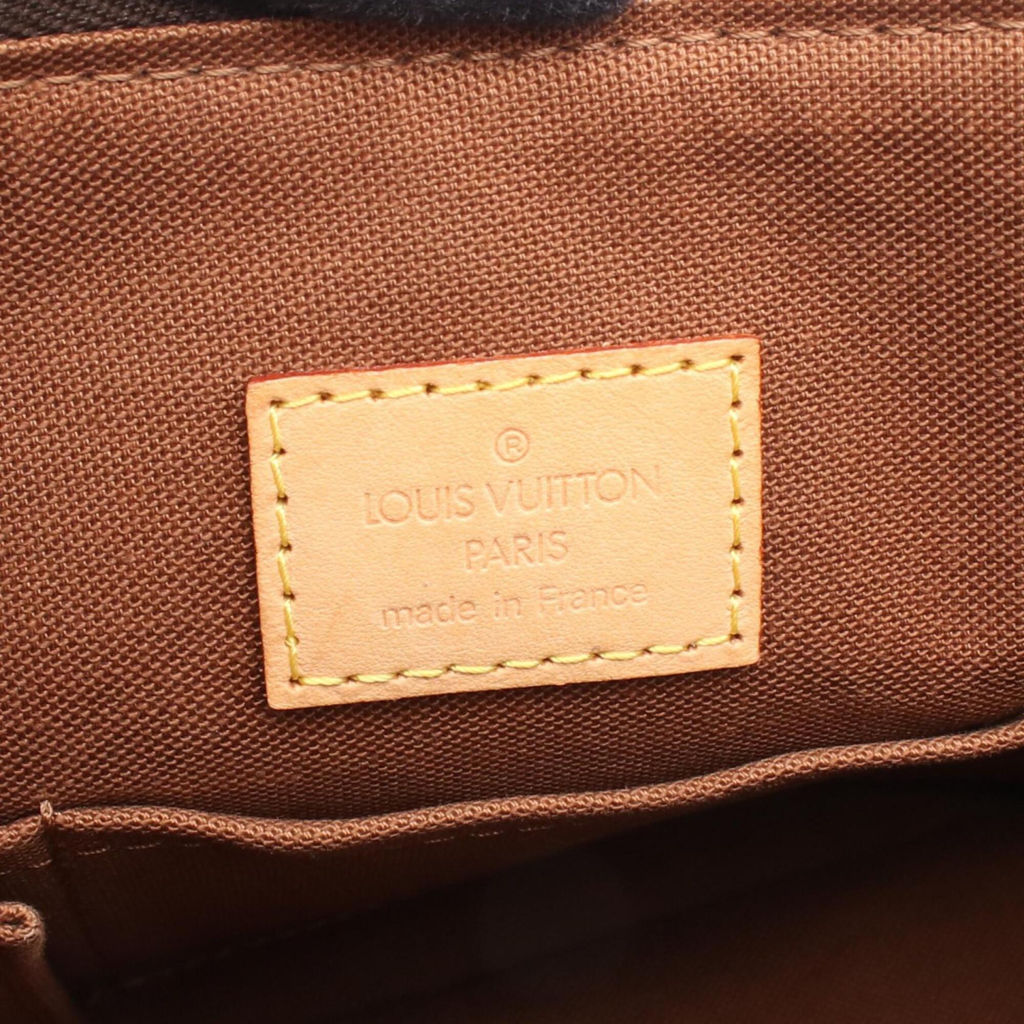 Louis Vuitton Brown Coated Canvas Pvc Monogram Leather Handbag Shoulder Bag (Pre-Owned)