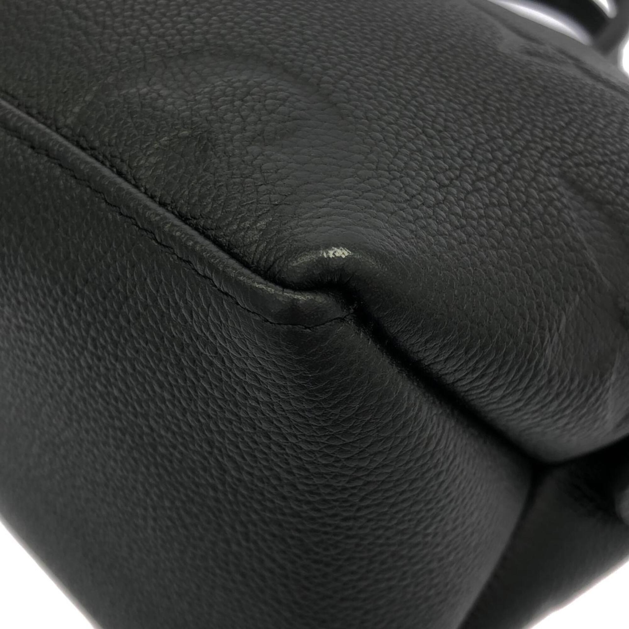 Louis Vuitton Black Leather Handbag (Pre-Owned)