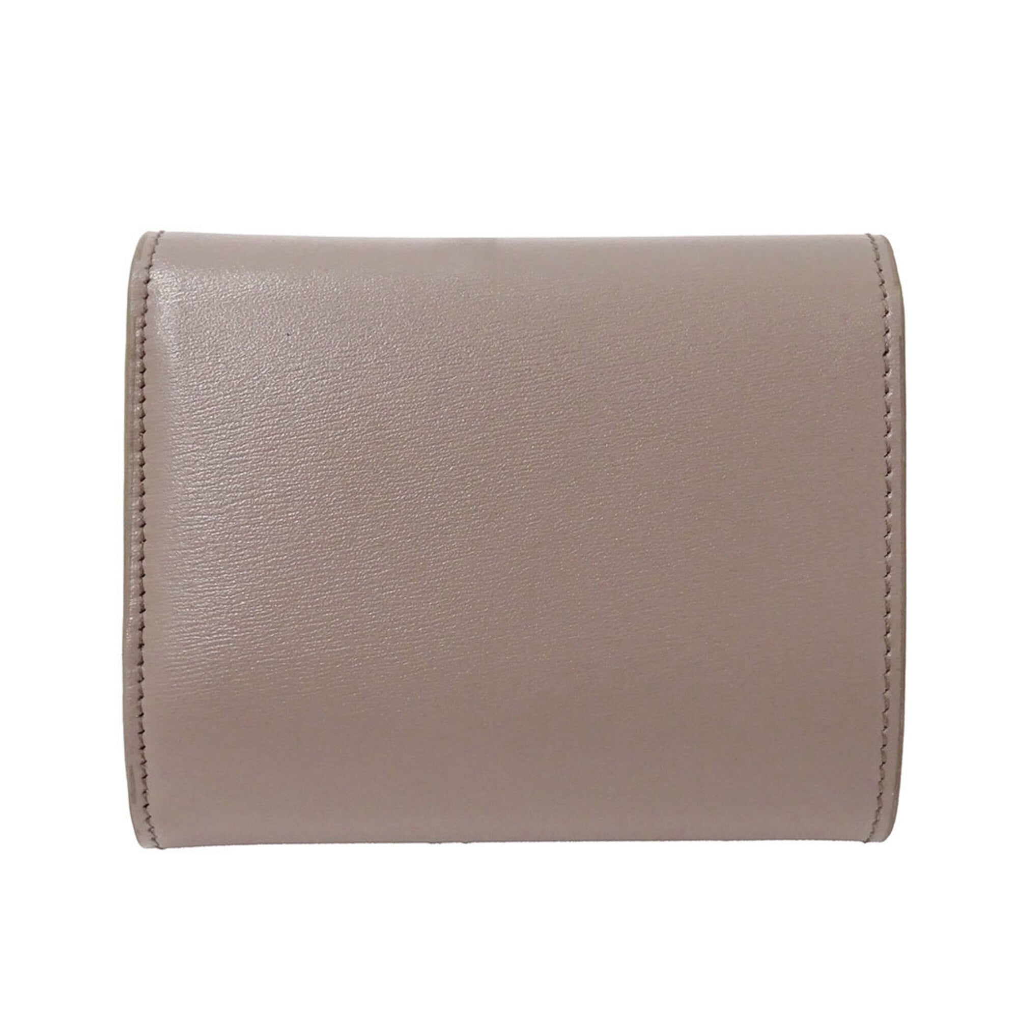 Celine Grayish Leather Wallet (Tri-Fold) (Pre-Owned)