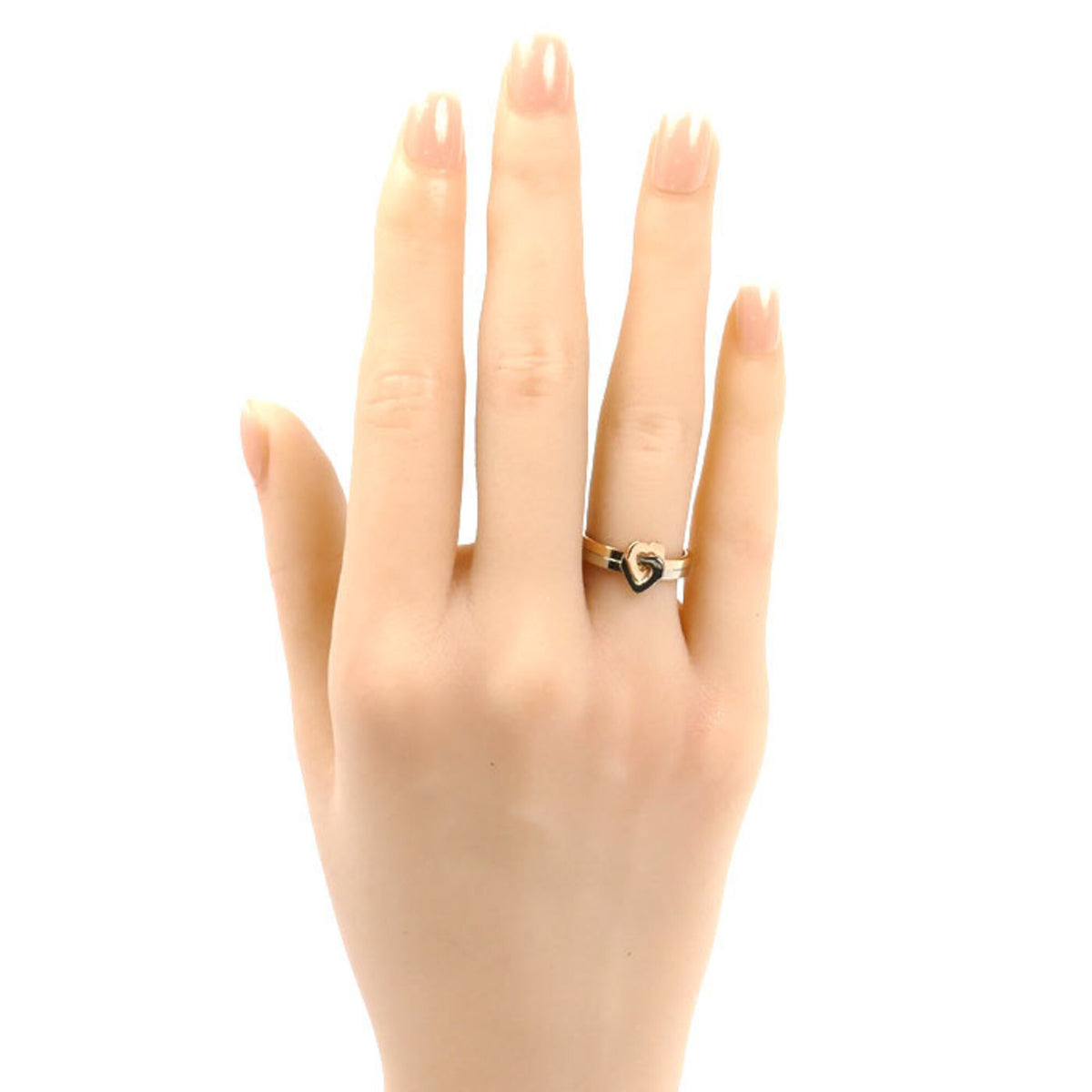 Cartier Pink Gold (18K) White Gold (18K) Band Ring (Pre-Owned)