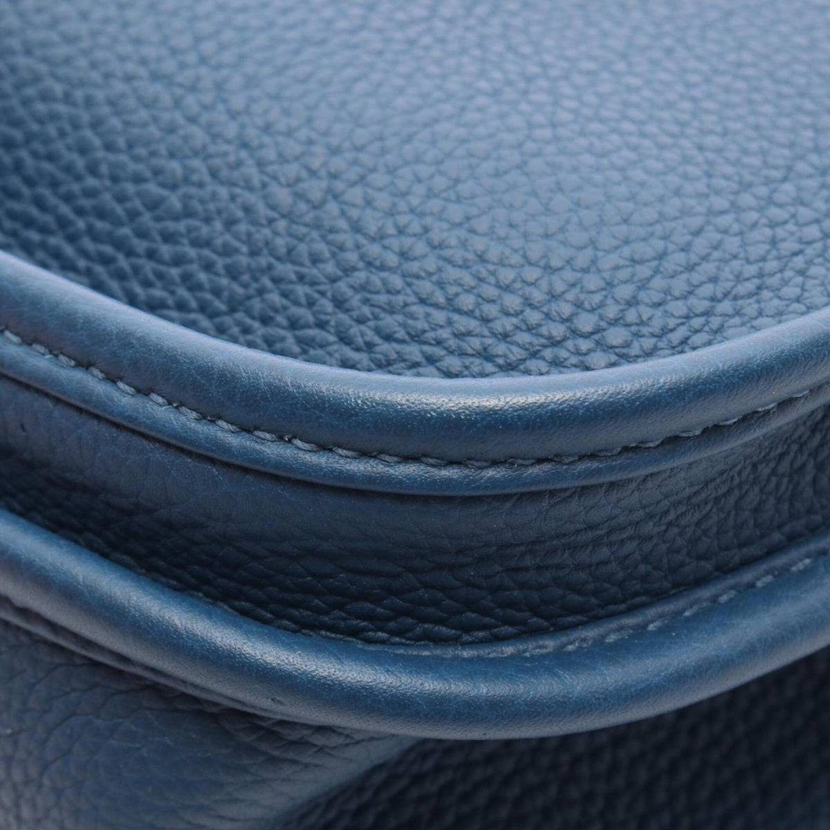 Hermes Blue Deep Blue Taurillon Clemence Leather Handbag Shoulder Bag (Pre-Owned)