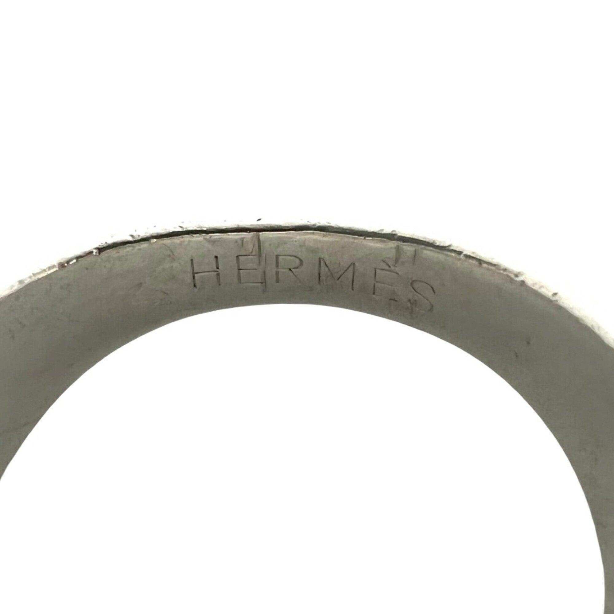 Hermes Gold Silver Yellow Gold (18K) Silver 925 Band Ring (Pre-Owned)