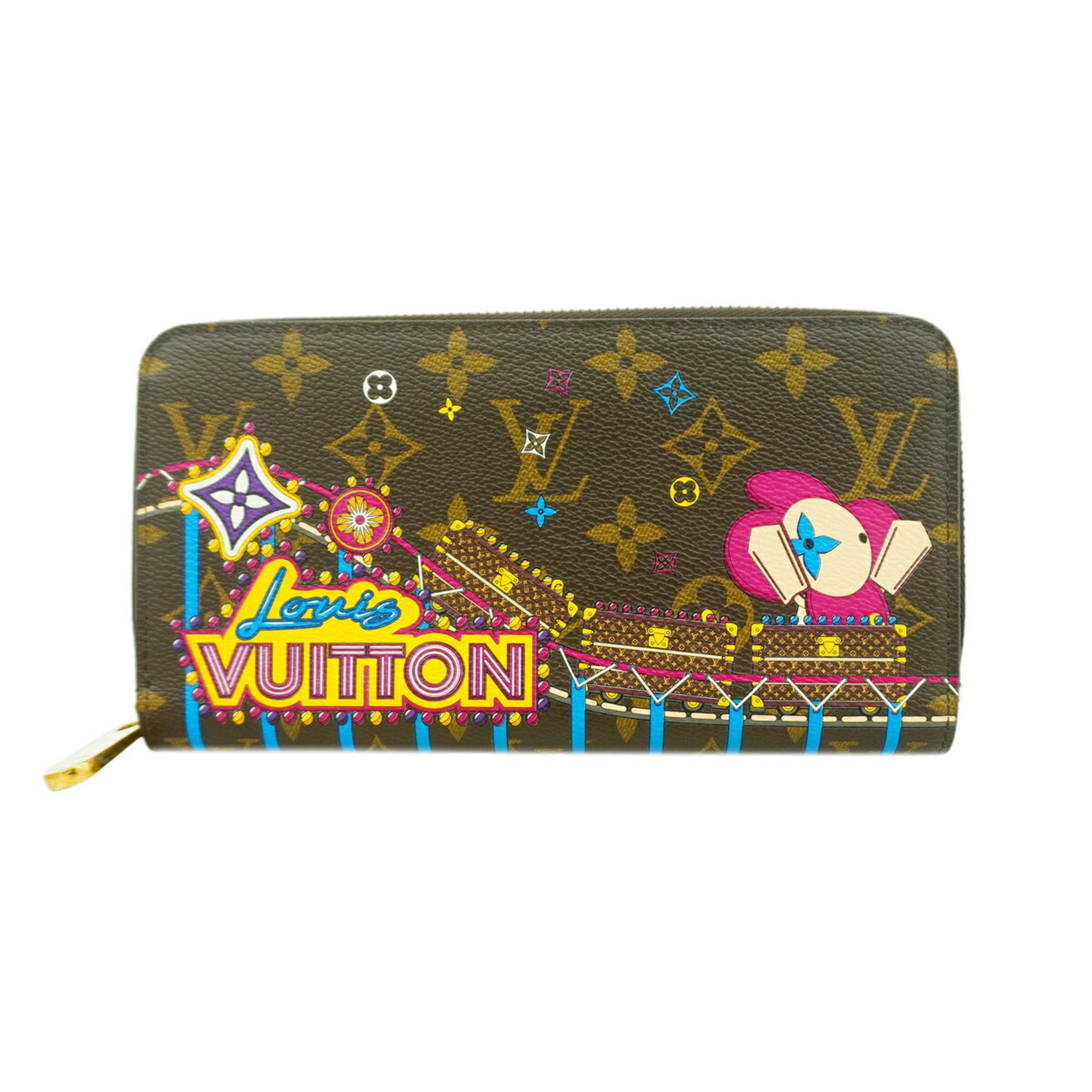 Louis Vuitton Brown Multi-Color Long Wallet (Bi-Fold) (Pre-Owned)