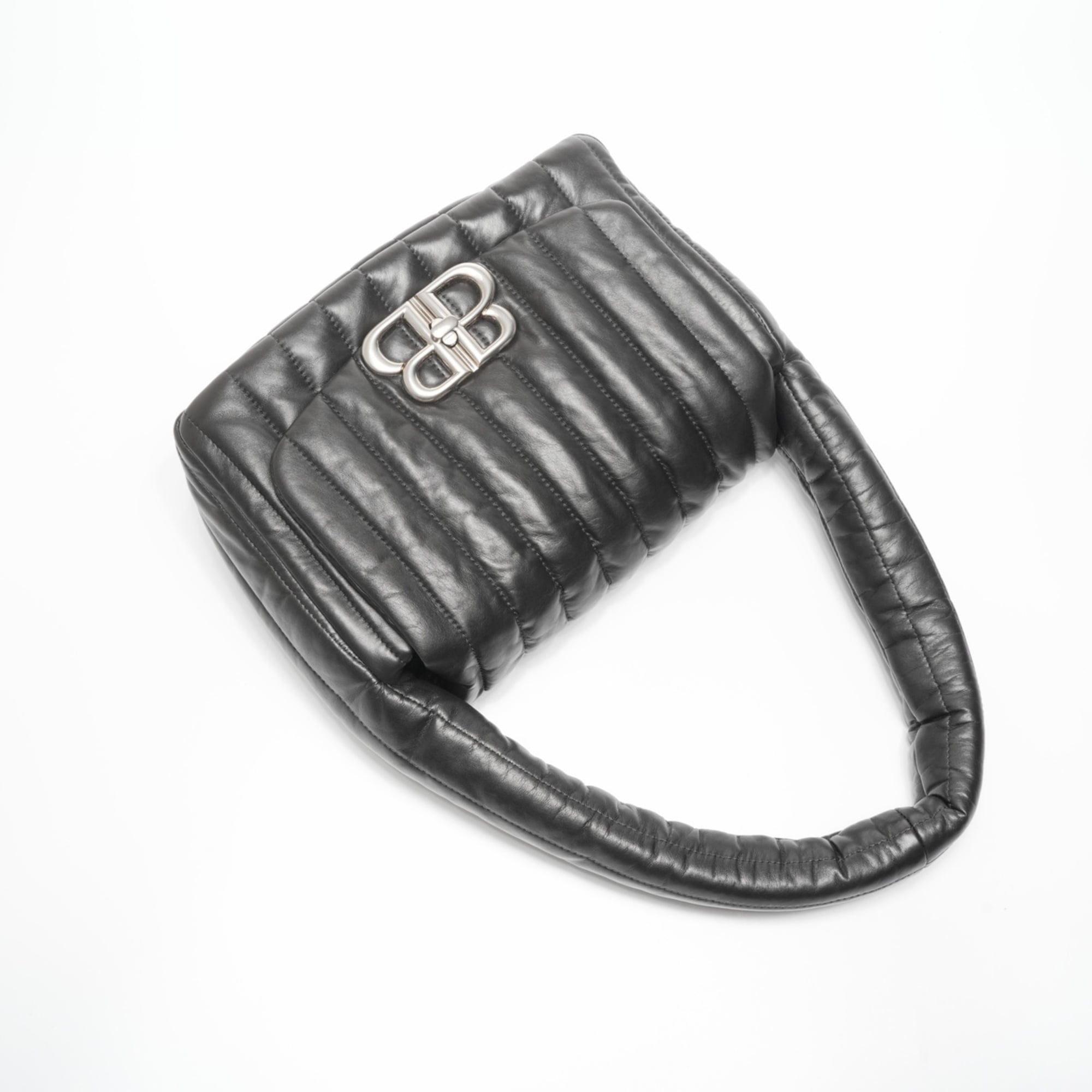 Balenciaga Black Leather Shoulder Bag (Pre-Owned)