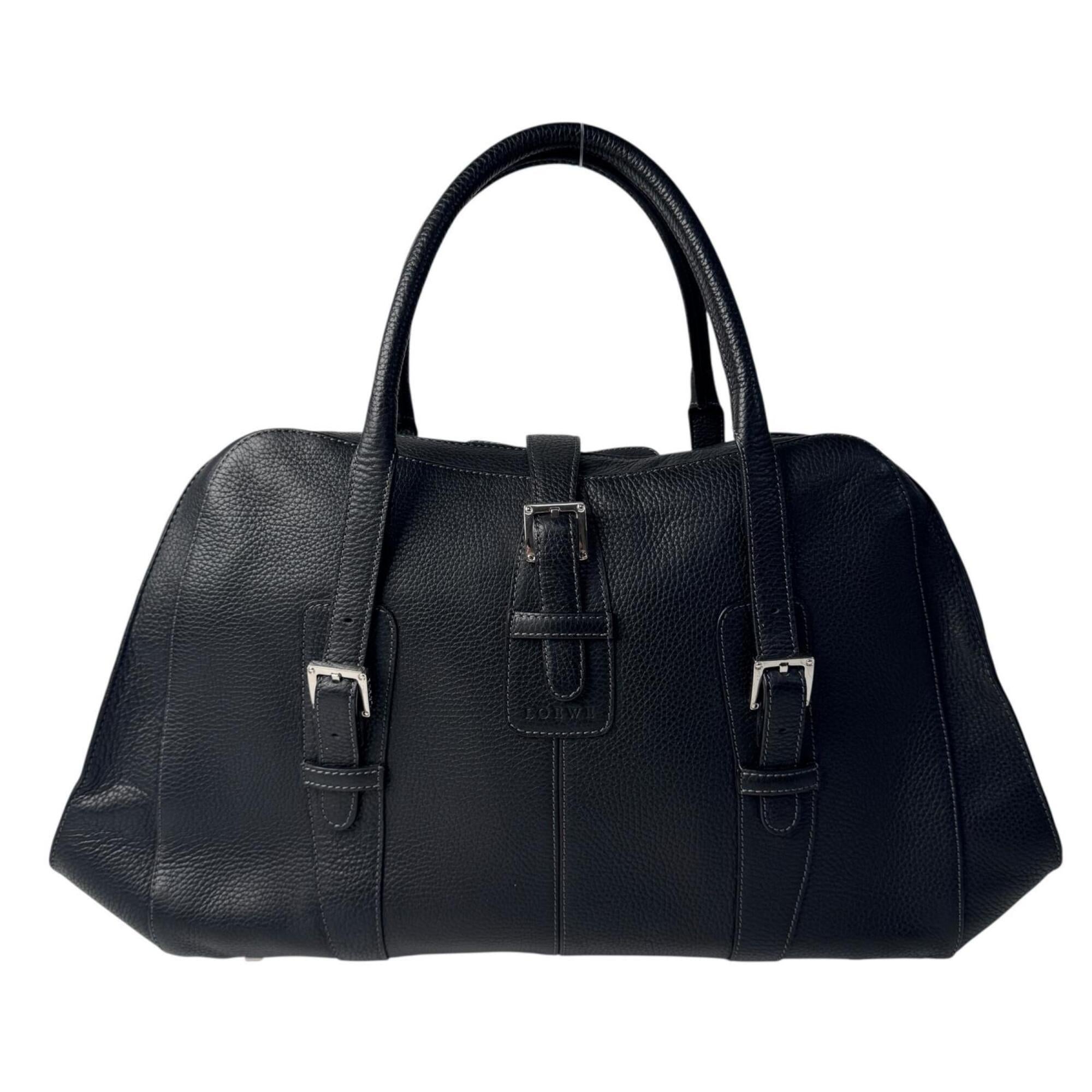 Loewe Black Leather Handbag (Pre-Owned)