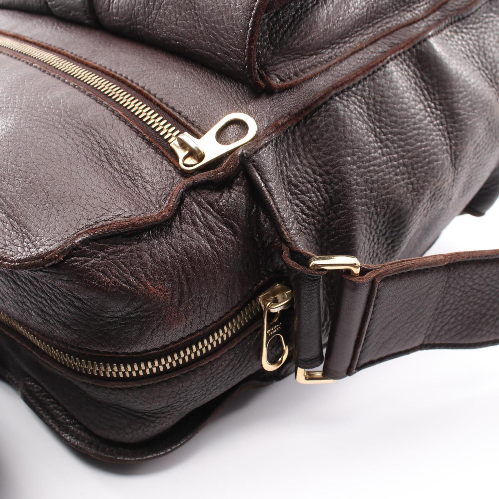 Bottega Veneta Brown Leather Shoulder Bag (Pre-Owned)