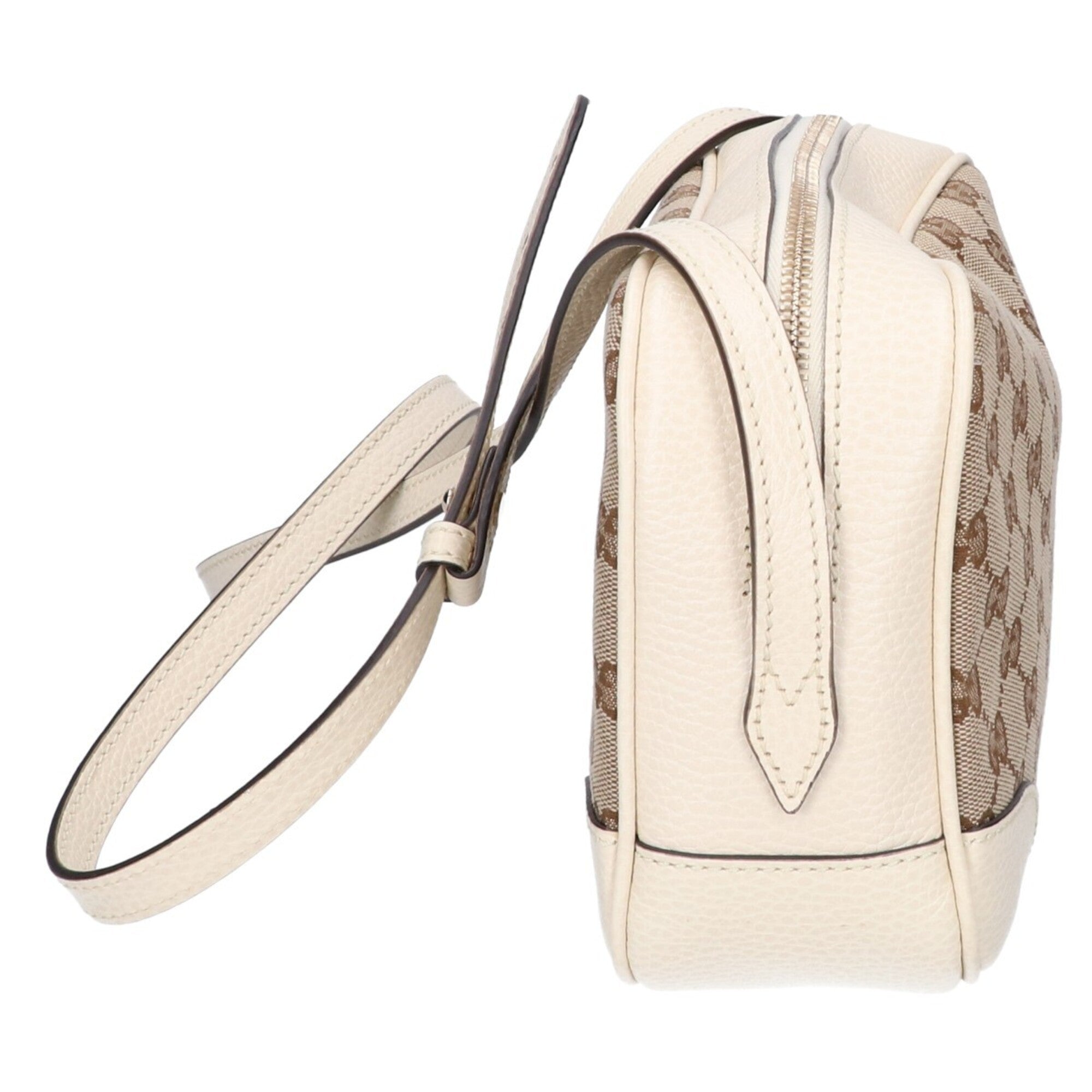 Gucci Ivory Gg Canvas Shoulder Bag (Pre-Owned)