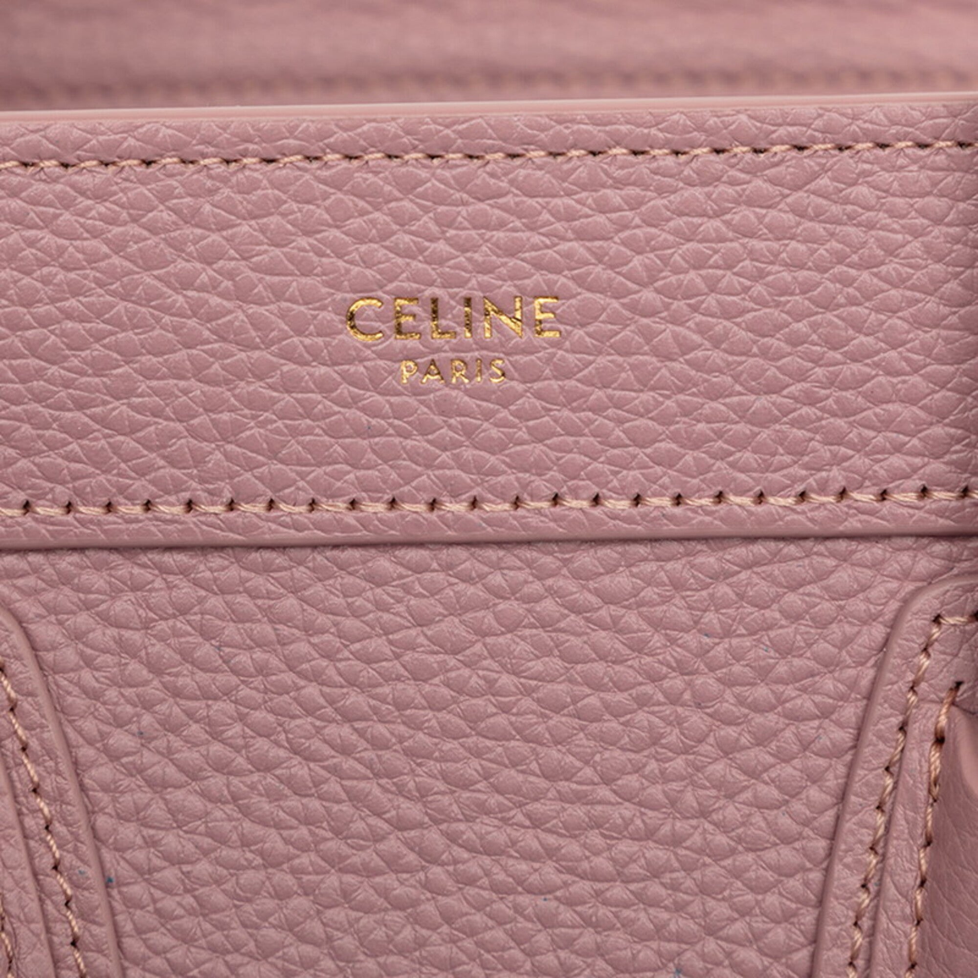 Celine Pink Leather Handbag Shoulder Bag (Pre-Owned)