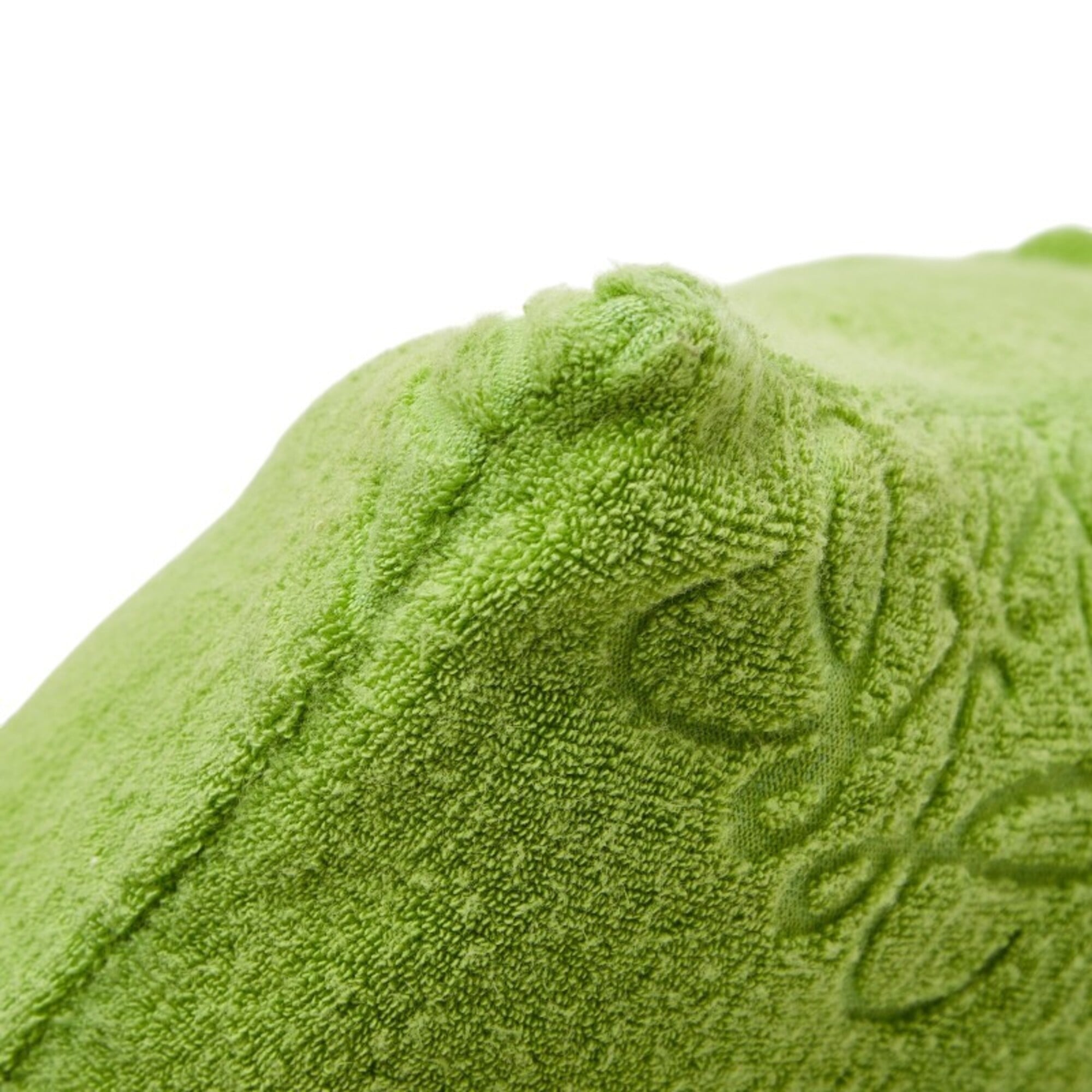 Loewe Green Pile Fabric Leather Pouch (Pre-Owned)