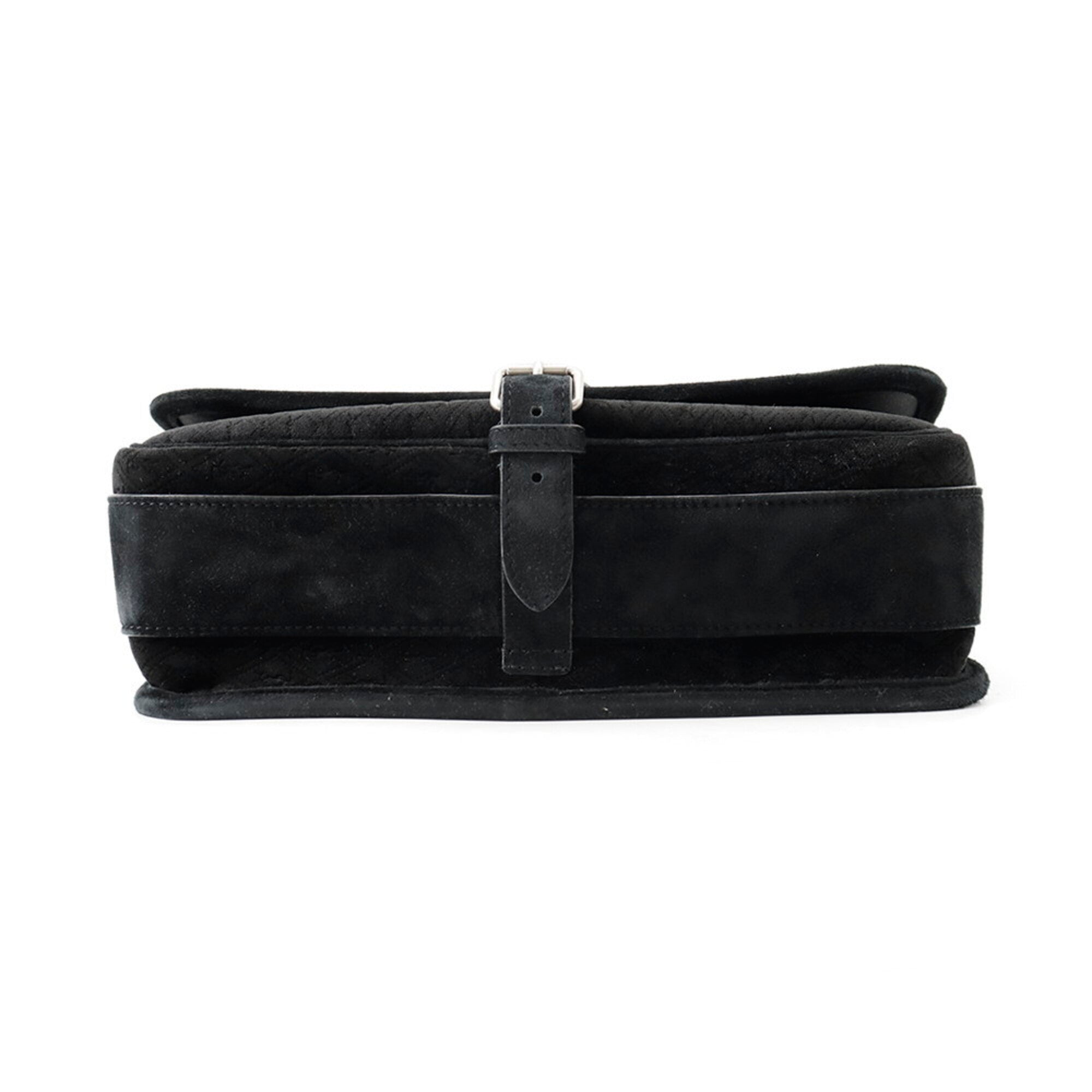Yves Saint Laurent Black Velvet Handbag Shoulder Bag (Pre-Owned)