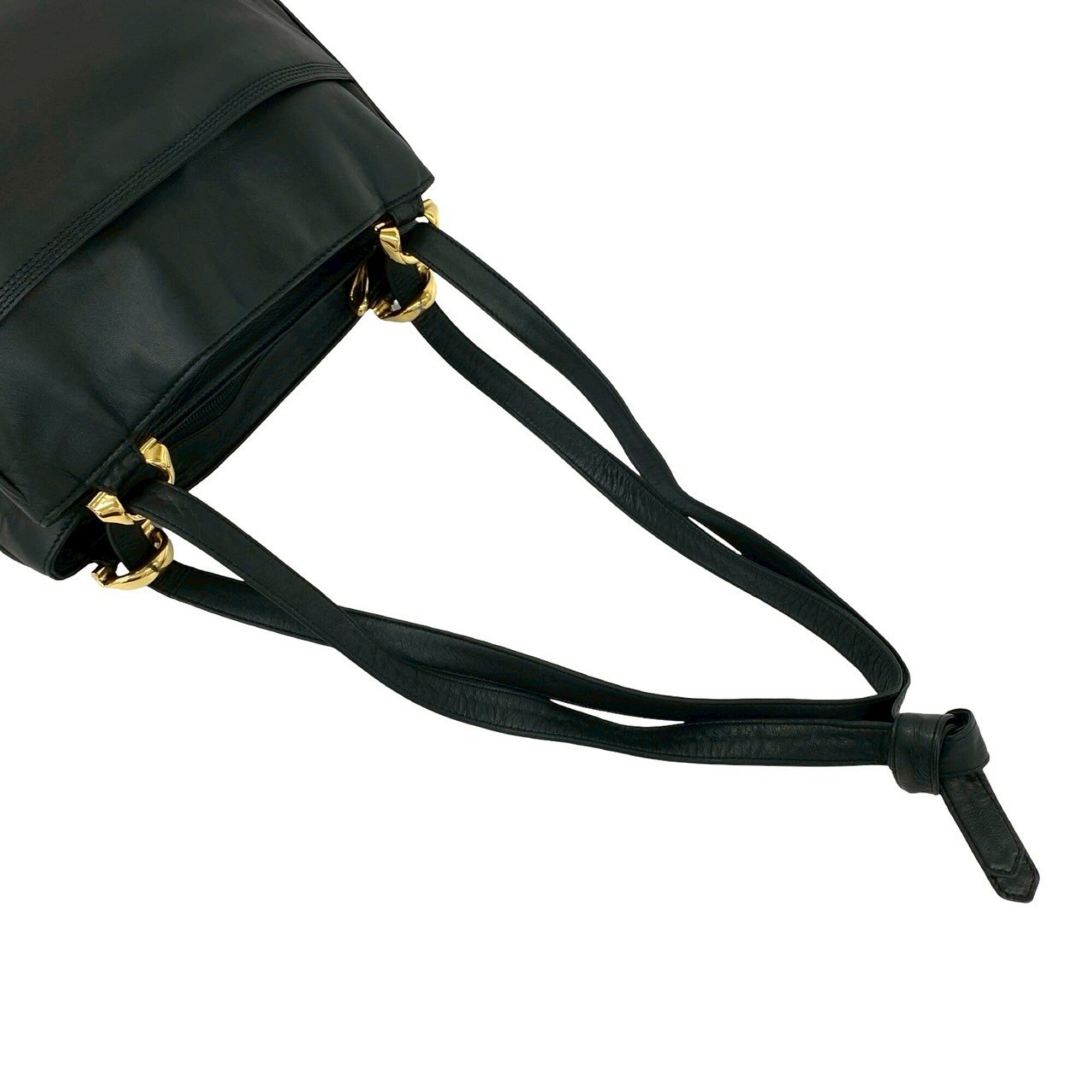 Loewe Black Leather Pochette Shoulder Bag (Pre-Owned)