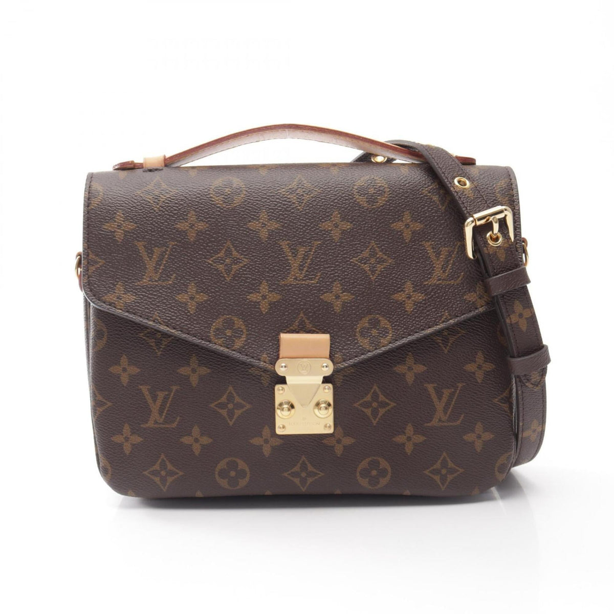 Louis Vuitton Brown Coated Canvas Pvc Leather Handbag Pochette (Pre-Owned)
