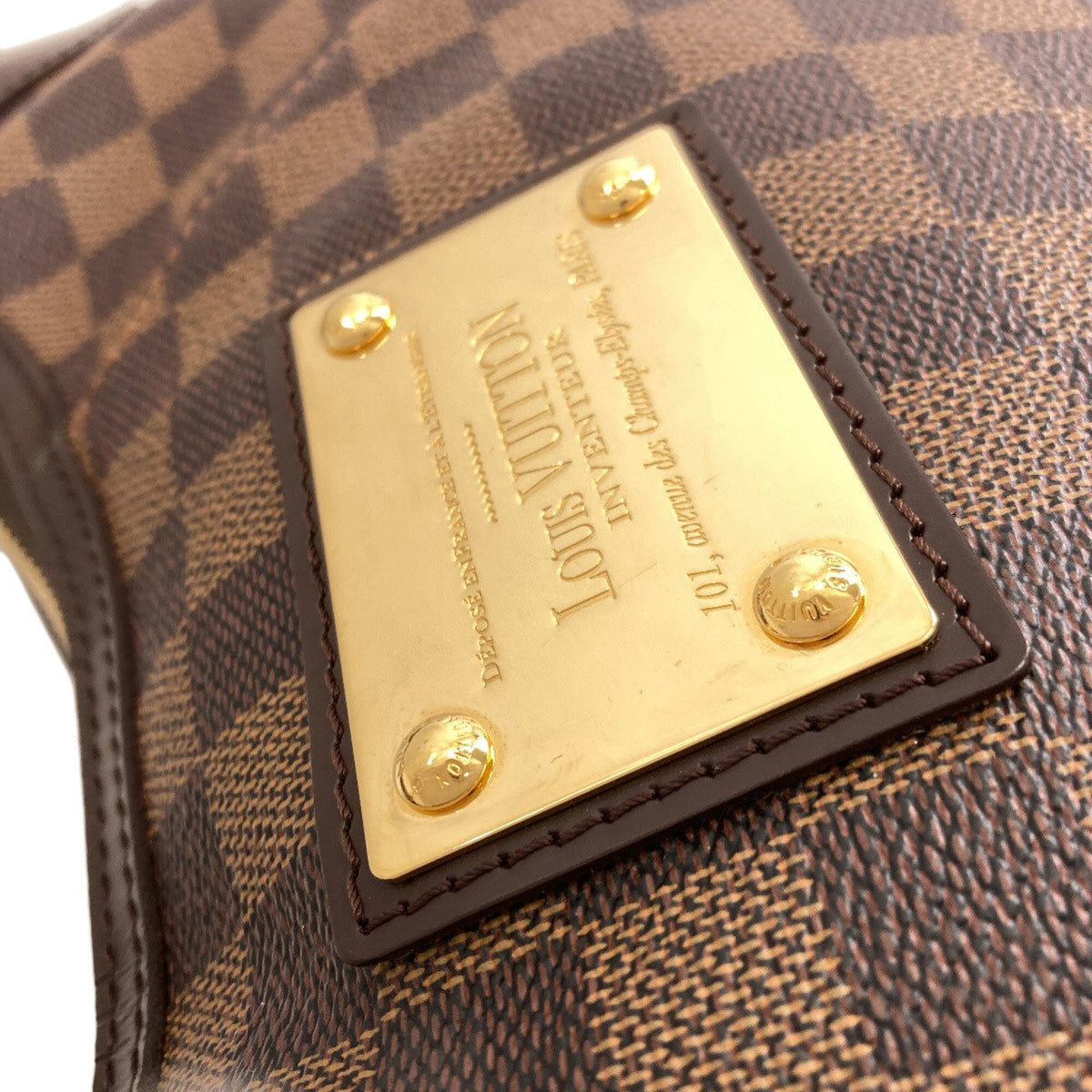Louis Vuitton Damier Canvas Ebene Damier Canvas Shoulder Bag (Pre-Owned)