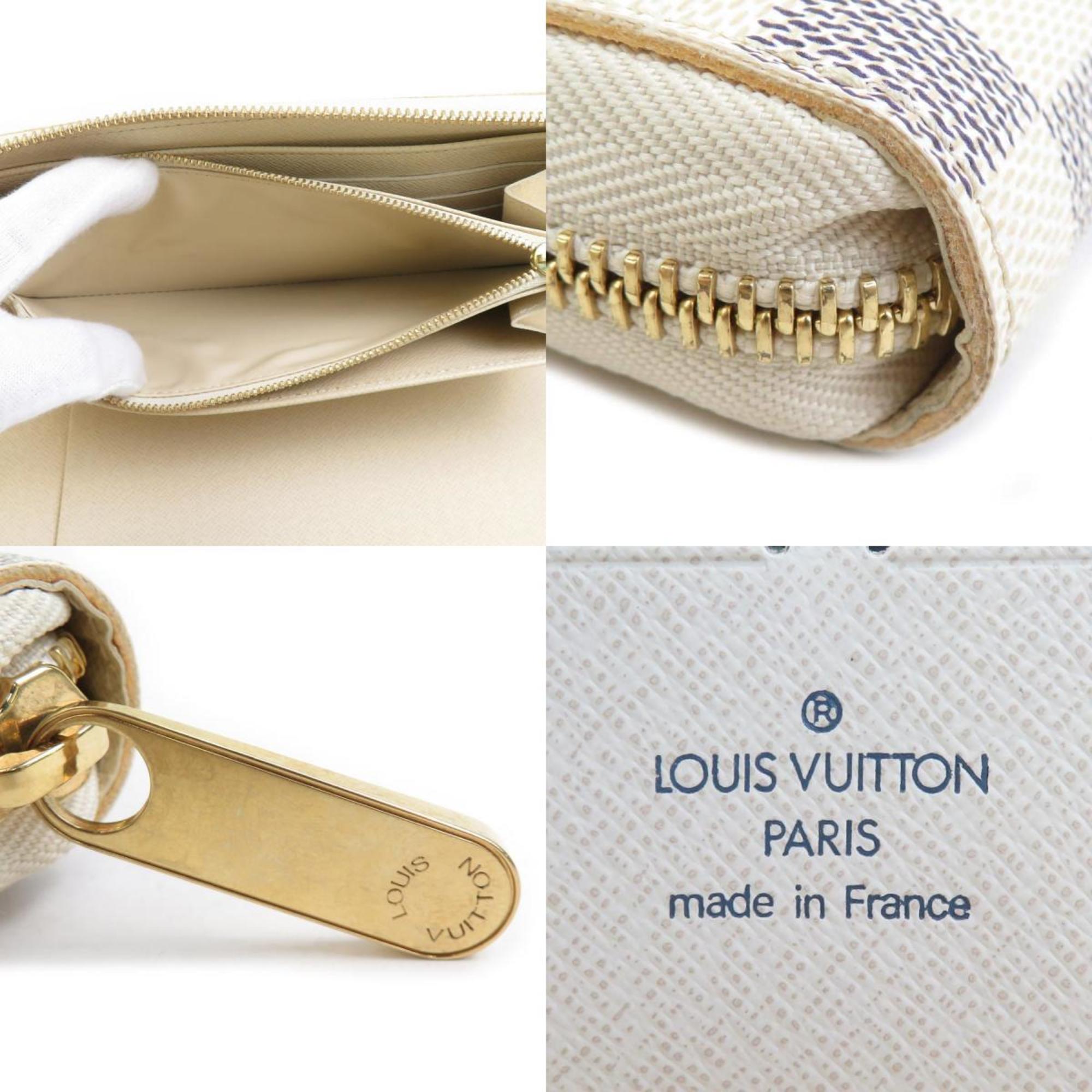 Louis Vuitton Damier Azur Ivory Damier Azur Long Wallet (Bi-Fold) (Pre-Owned)