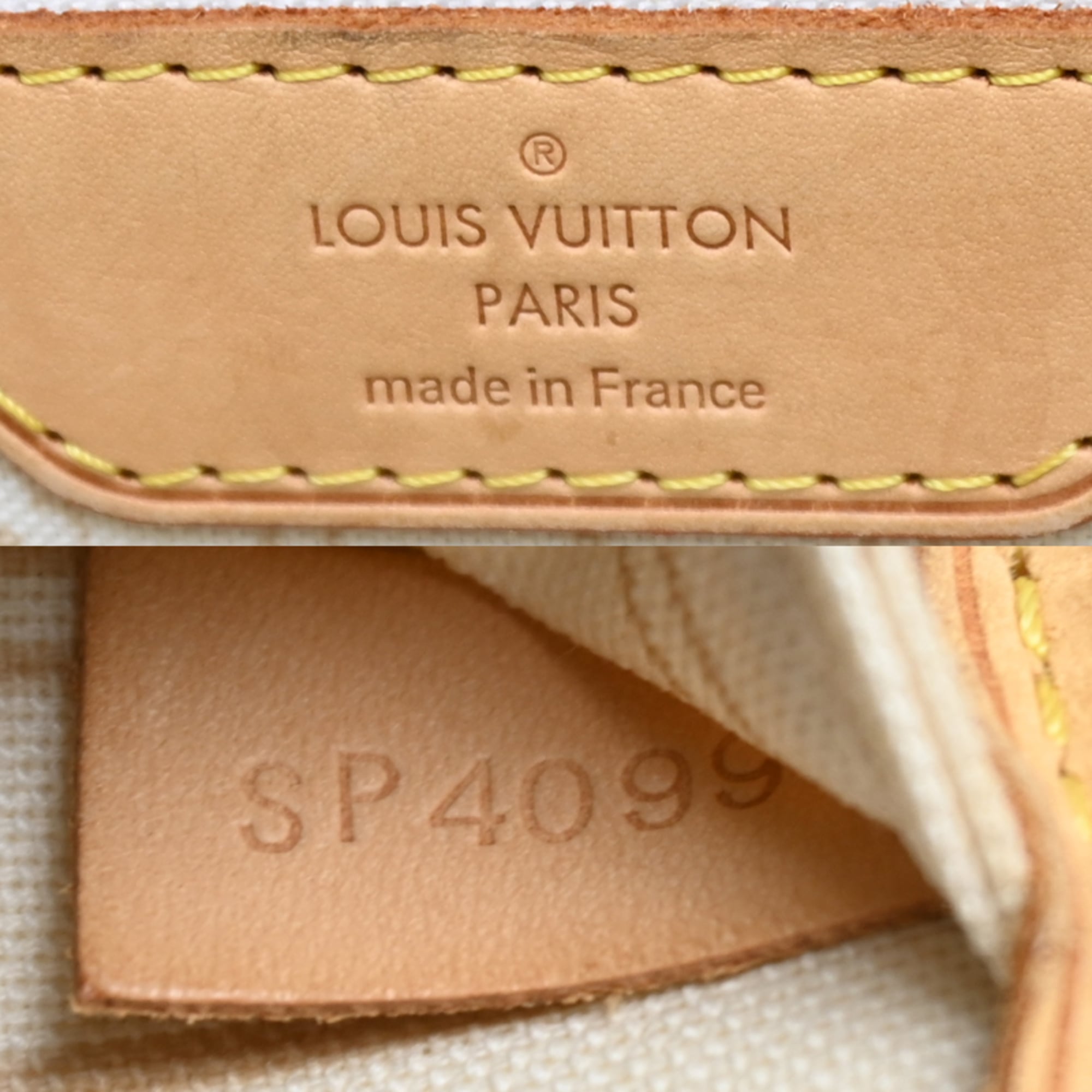 Louis Vuitton White Damier Azur Tote Bag (Pre-Owned)