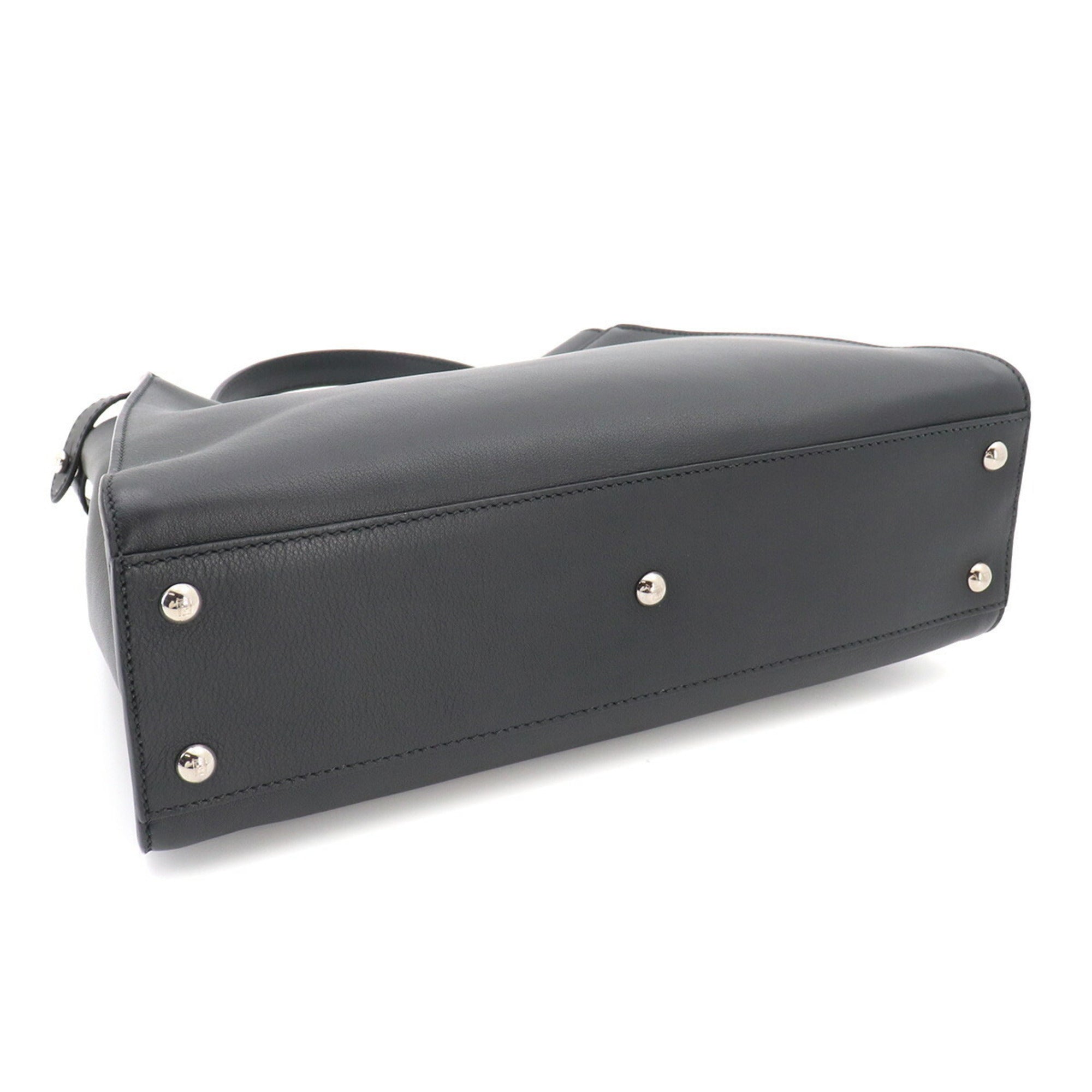 Fendi Black Leather Handbag (Pre-Owned)