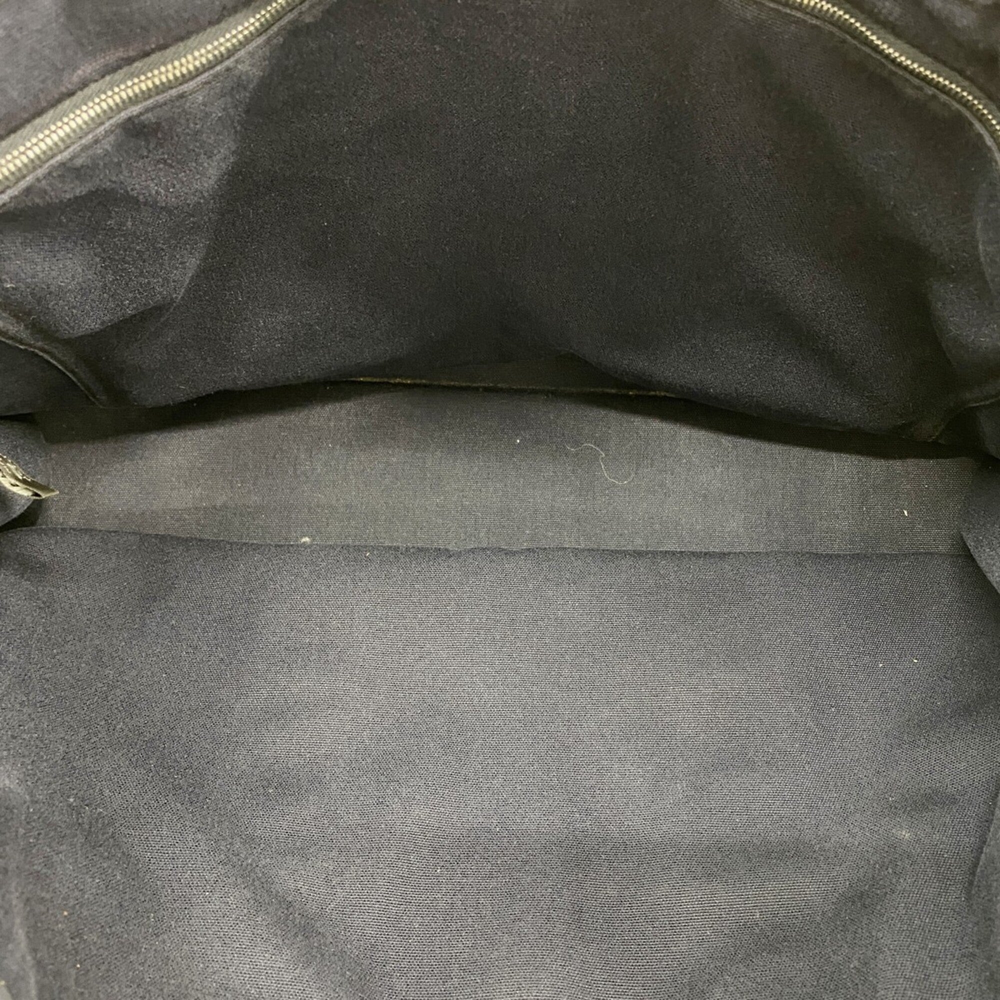Hermes Black Navy Canvas Tote Bag (Pre-Owned)
