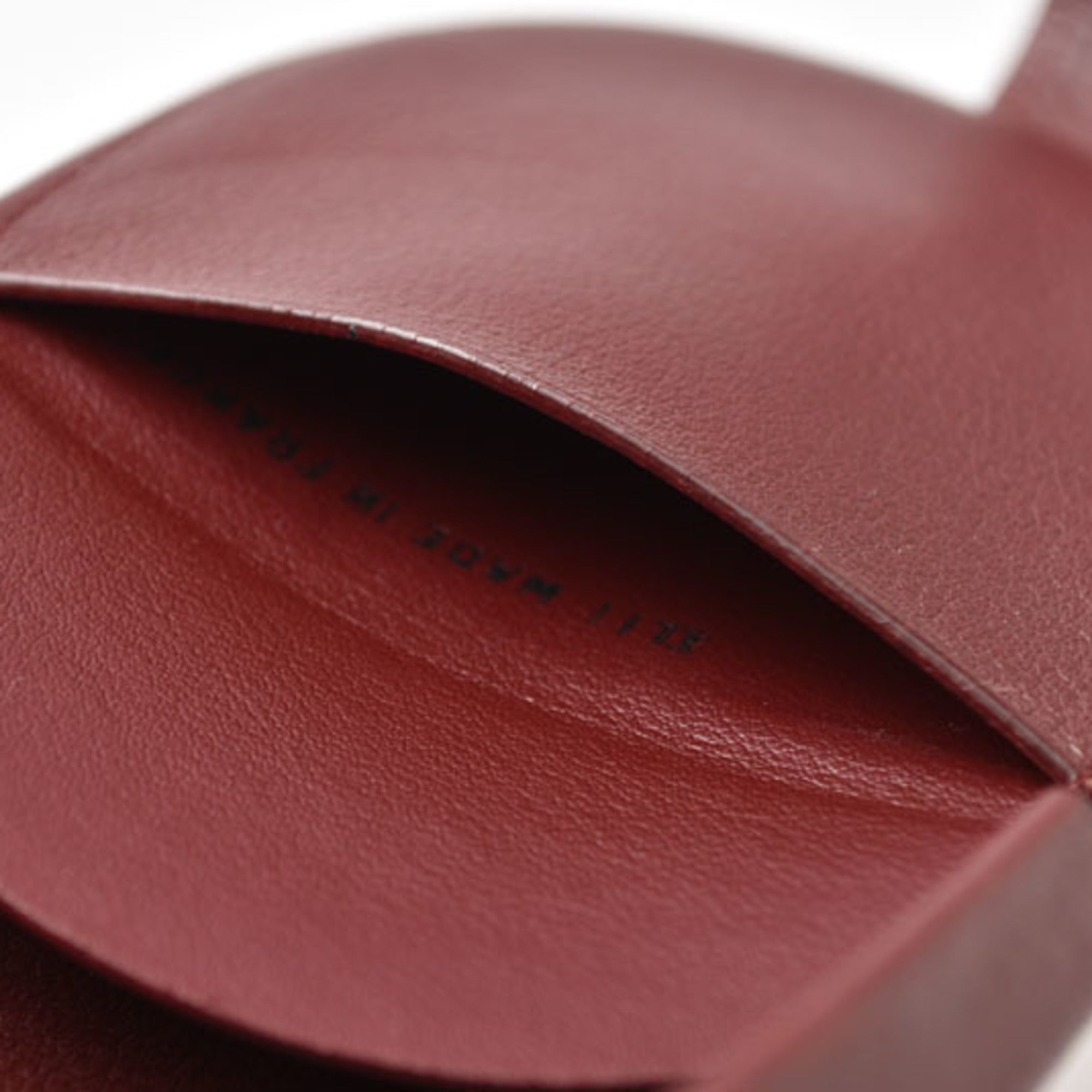 Cartier Must Bordeaux Leather Coin Purse/Coin Case (Pre-Owned)