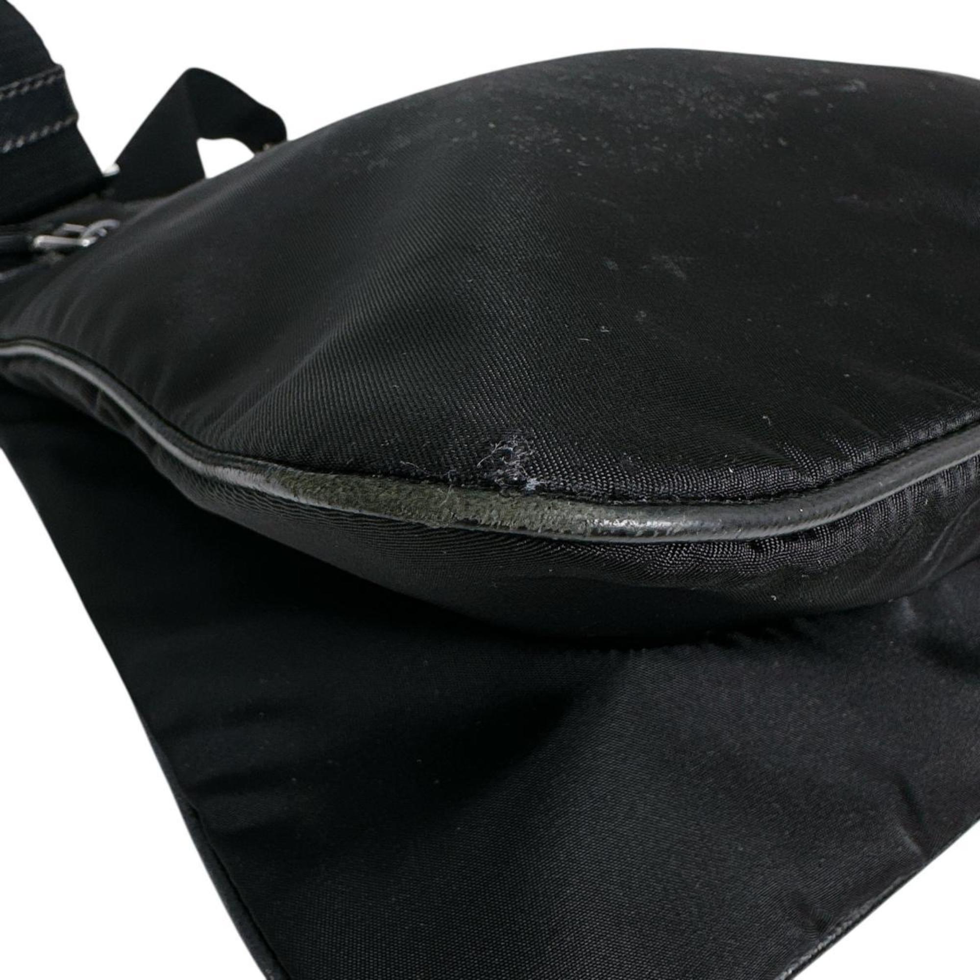 Prada Black Nylon Shoulder Bag Sling Bag (Pre-Owned)