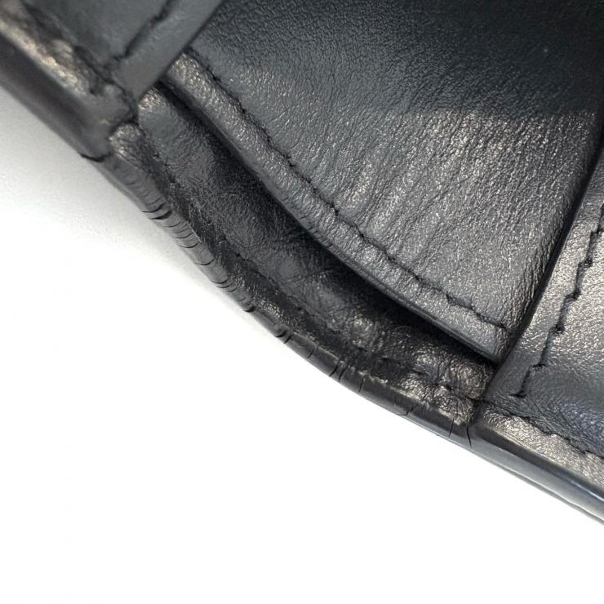 Bottega Veneta Black Intrecciato Wallet (Bi-Fold) (Pre-Owned)