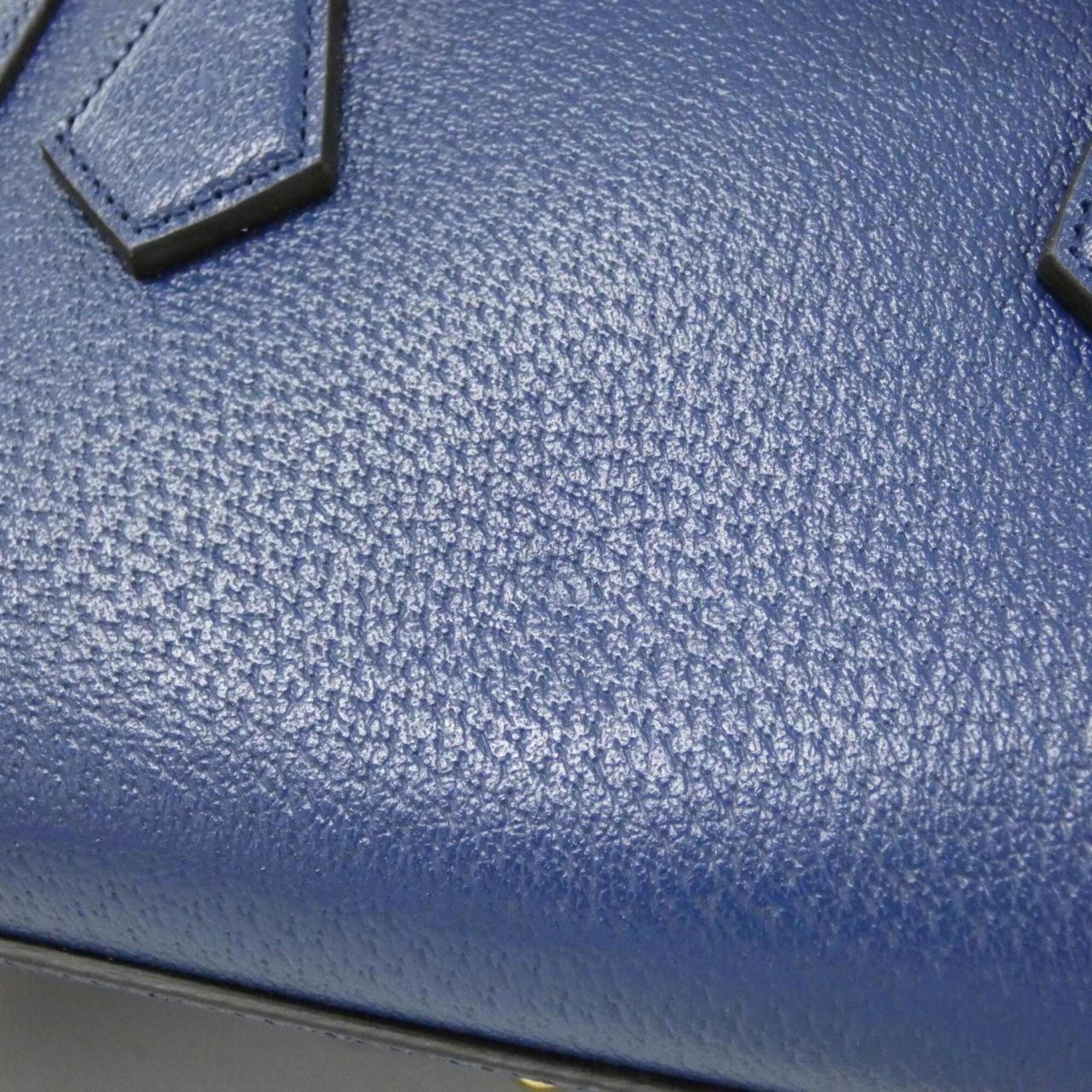 Gucci Royal Blue Leather Handbag (Pre-Owned)