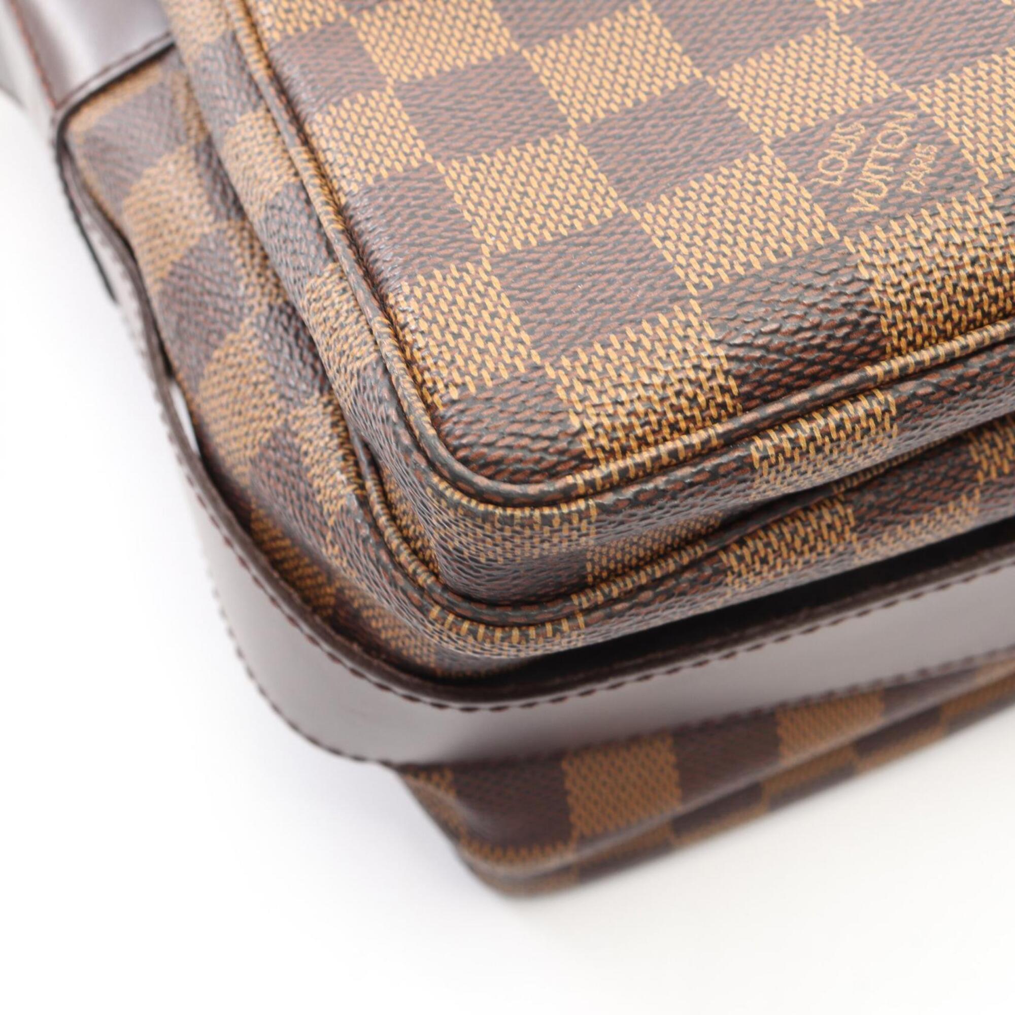Louis Vuitton Brown Damier Canvas Coated Canvas Leather Shoulder Bag (Pre-Owned)