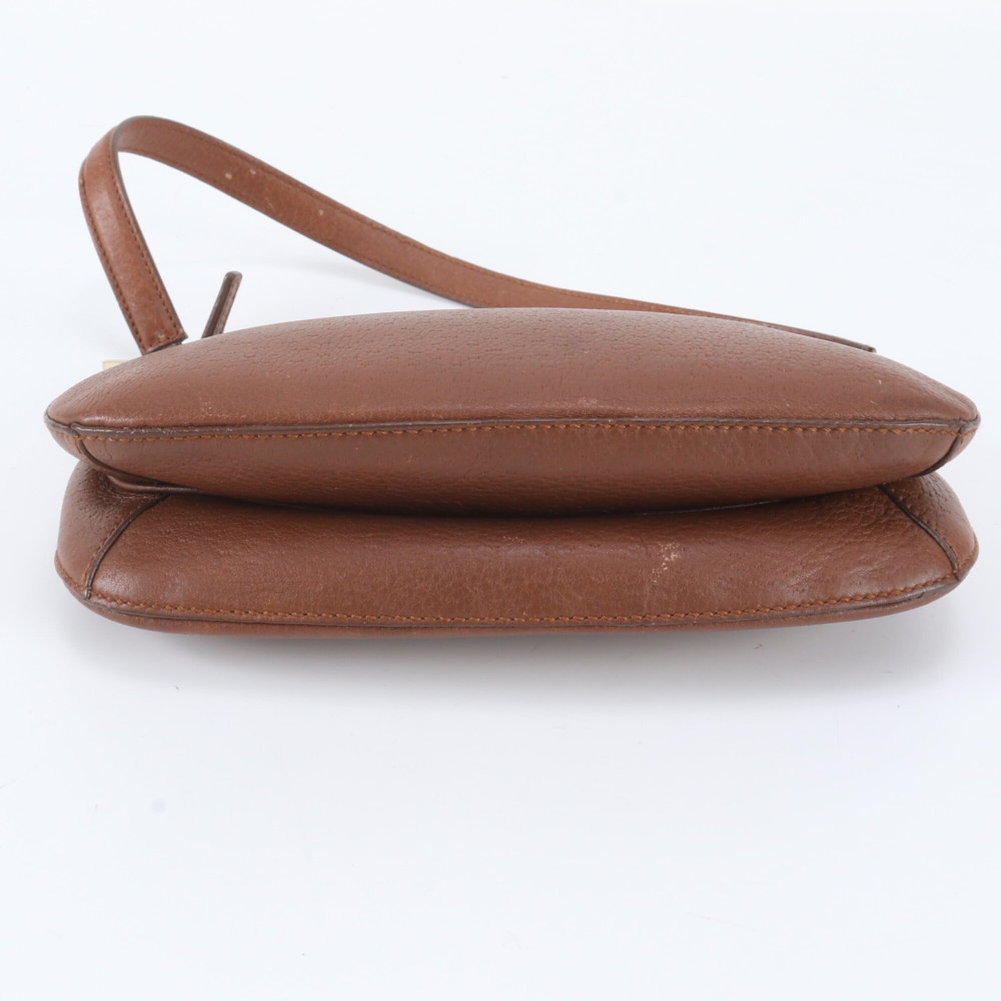Salvatore Ferragamo Brown Leather Handbag Pouch (Pre-Owned)