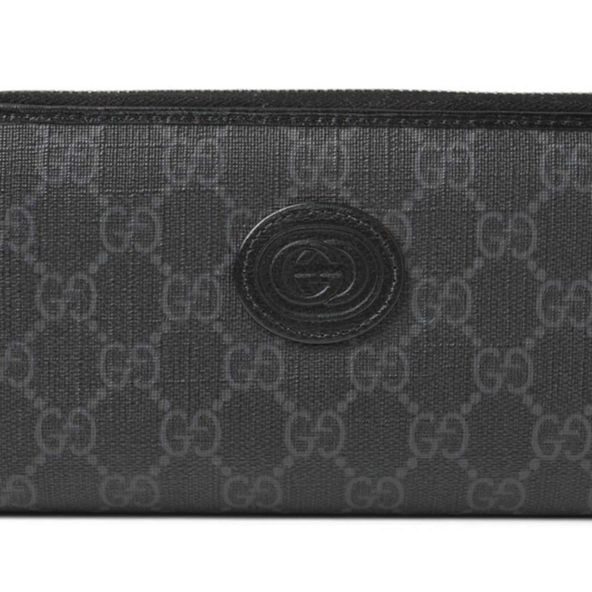 Gucci Black Gray Gg Supreme Coin Purse/Coin Case (Pre-Owned)