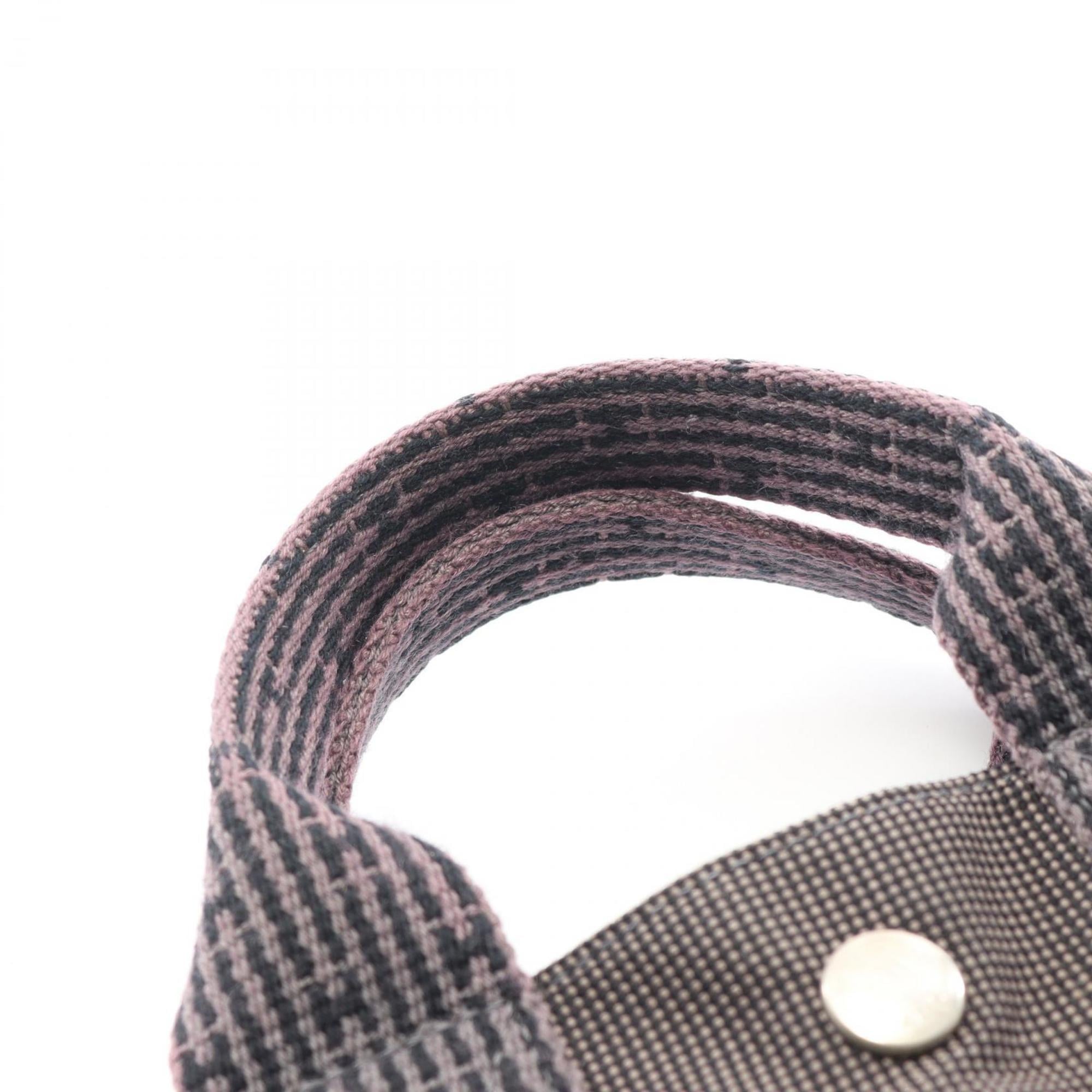 Hermes Gray Nylon Canvas Canvas Tote Bag (Pre-Owned)
