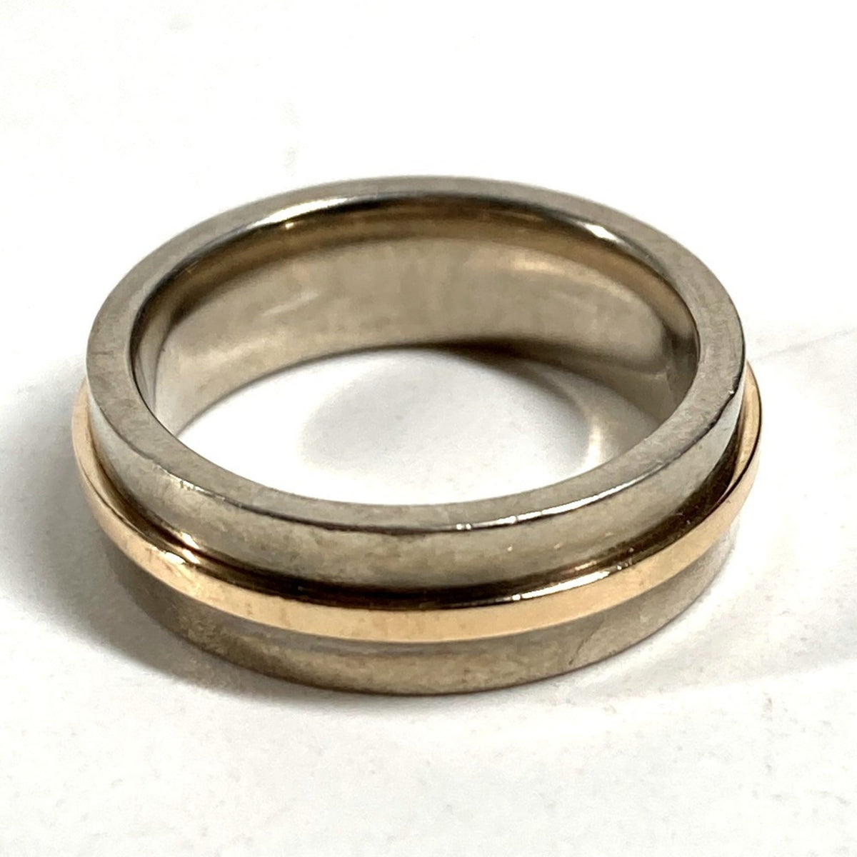 Tiffany Gold (18K) Silver 925 Band Ring (Pre-Owned)