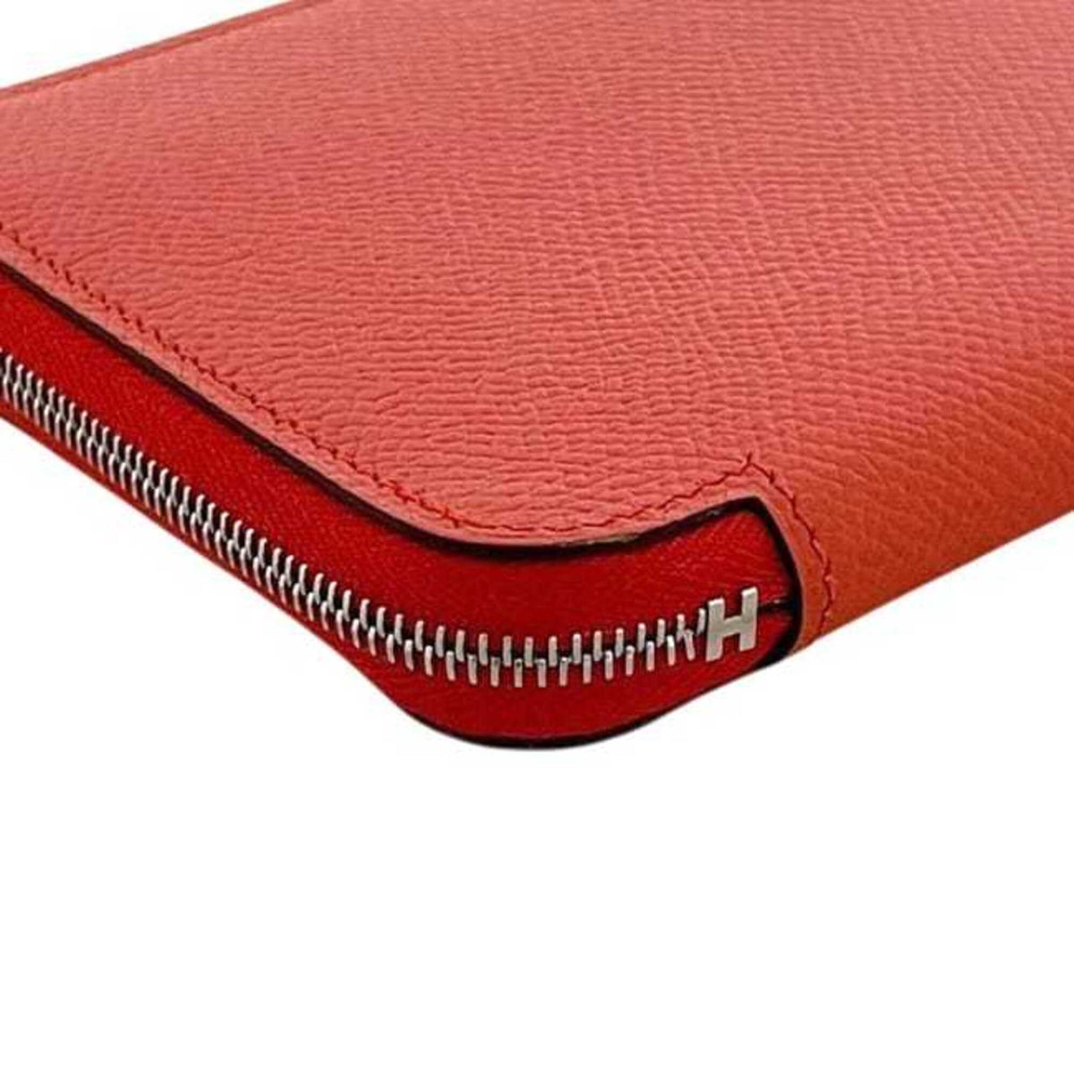 Hermes Red Color Leather Coin Purse/Coin Case (Pre-Owned)