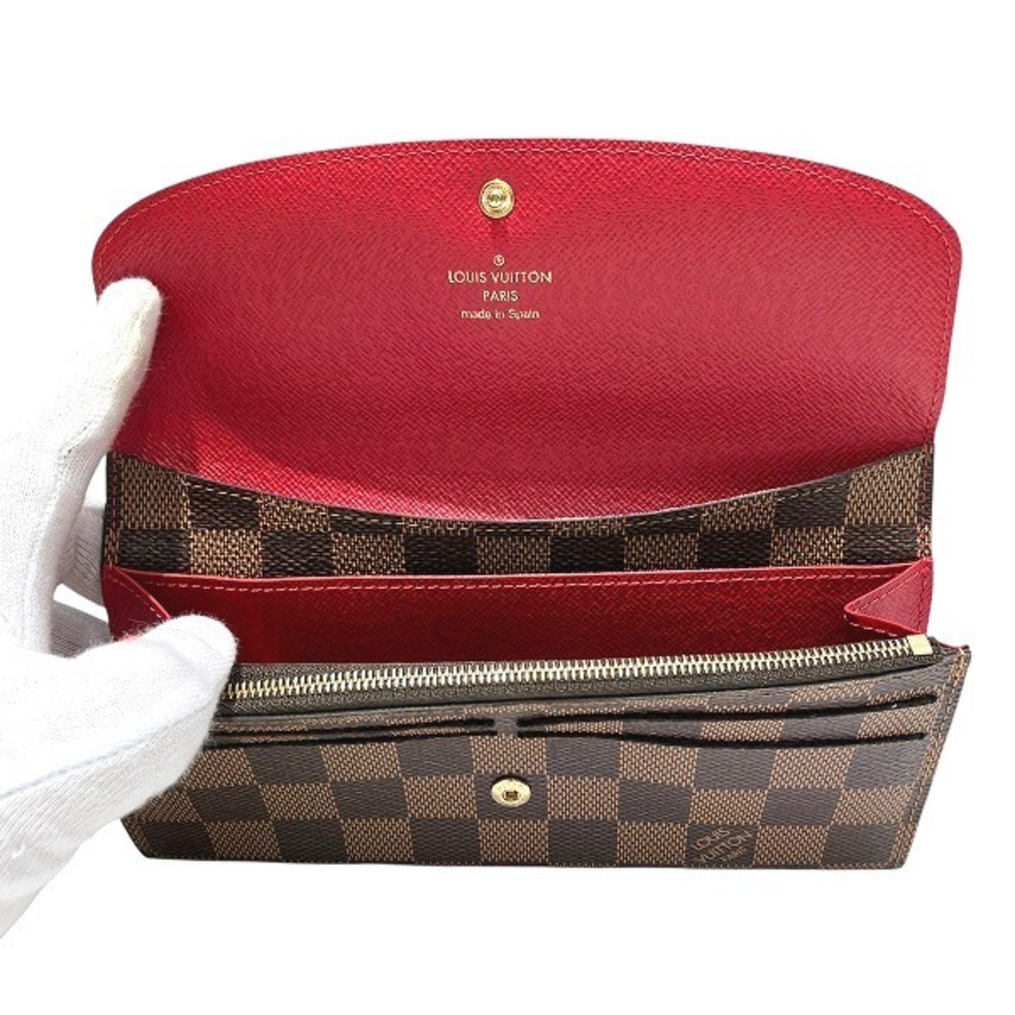 Louis Vuitton Brown Rouge Long Wallet (Bi-Fold) (Pre-Owned)