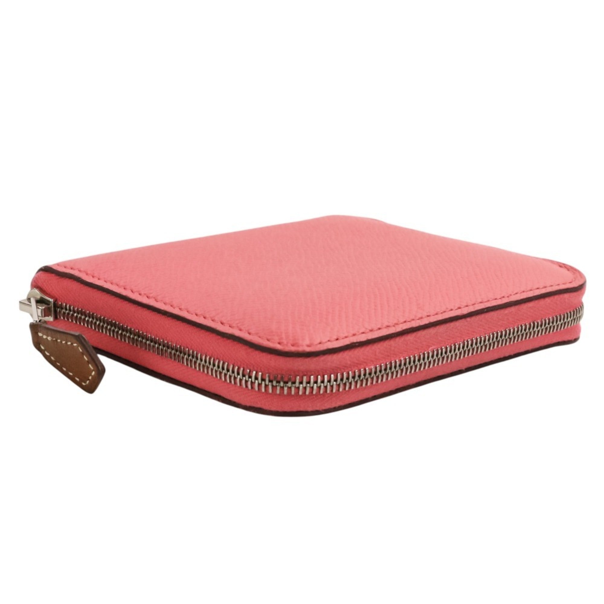 Hermes Pink Rose Azalee Epsom Leather Coin Purse/Coin Case (Pre-Owned)