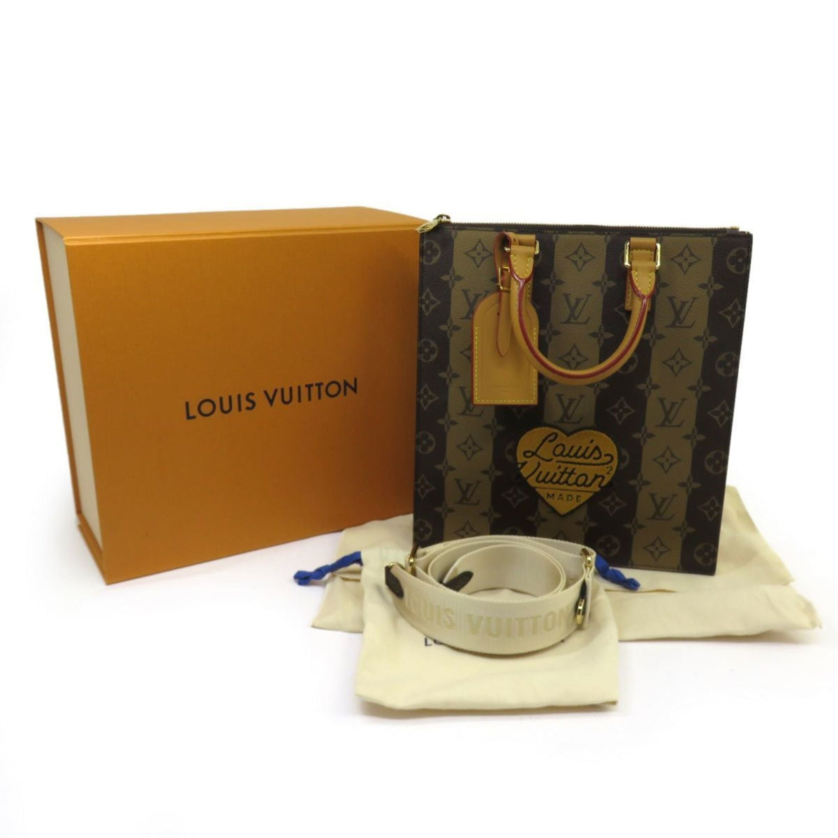 Louis Vuitton Gold Marron Shoulder Bag Tote Bag (Pre-Owned)