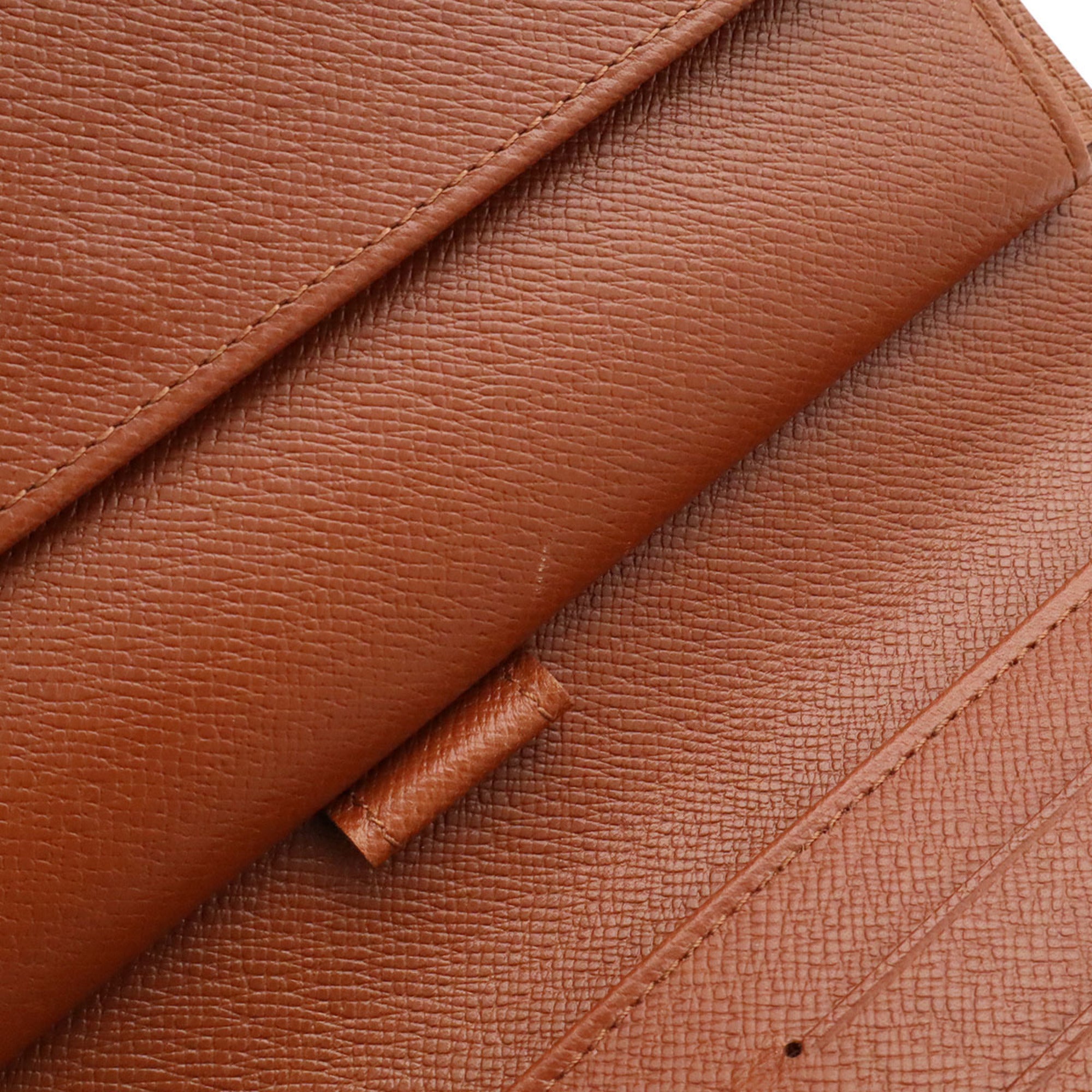 Louis Vuitton Brown Monogram Canvas Long Wallet (Tri-Fold) (Pre-Owned)