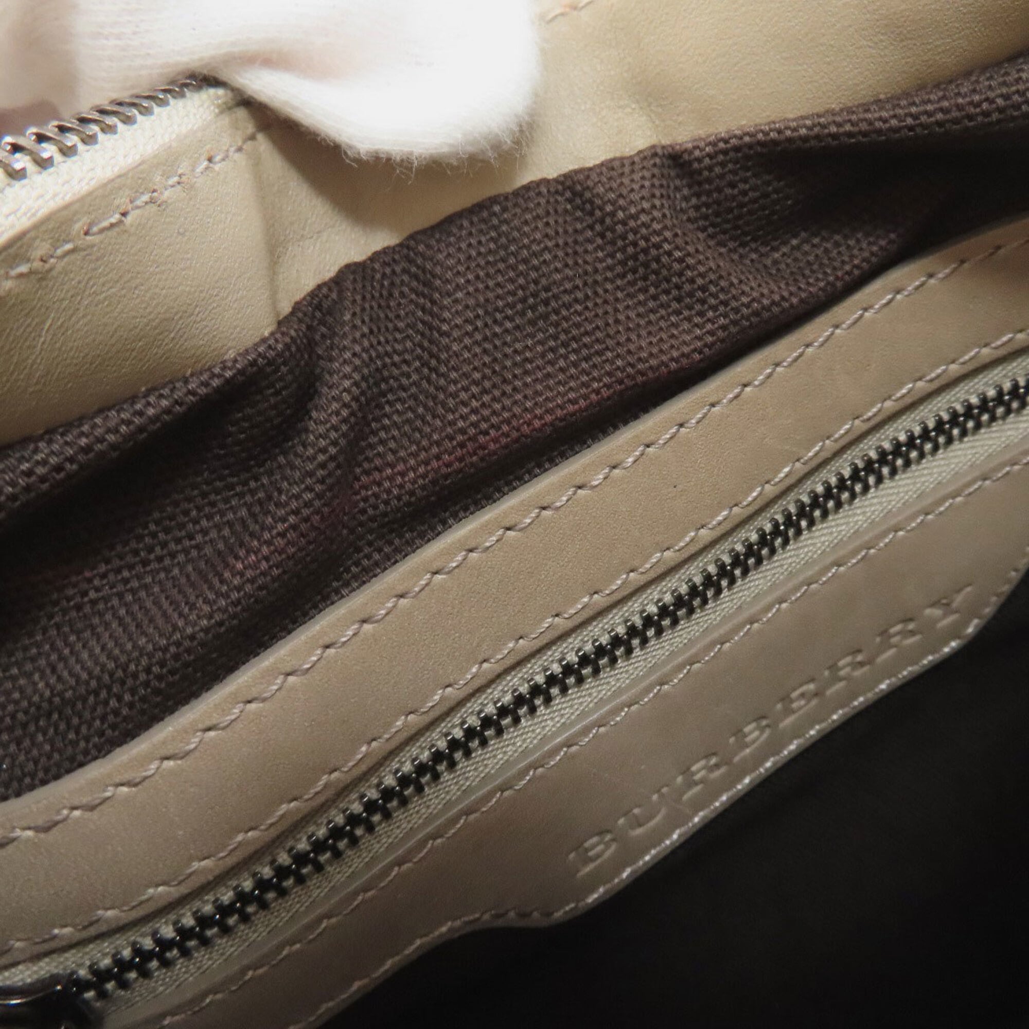 Burberry Gray Pvc Tote Bag (Pre-Owned)