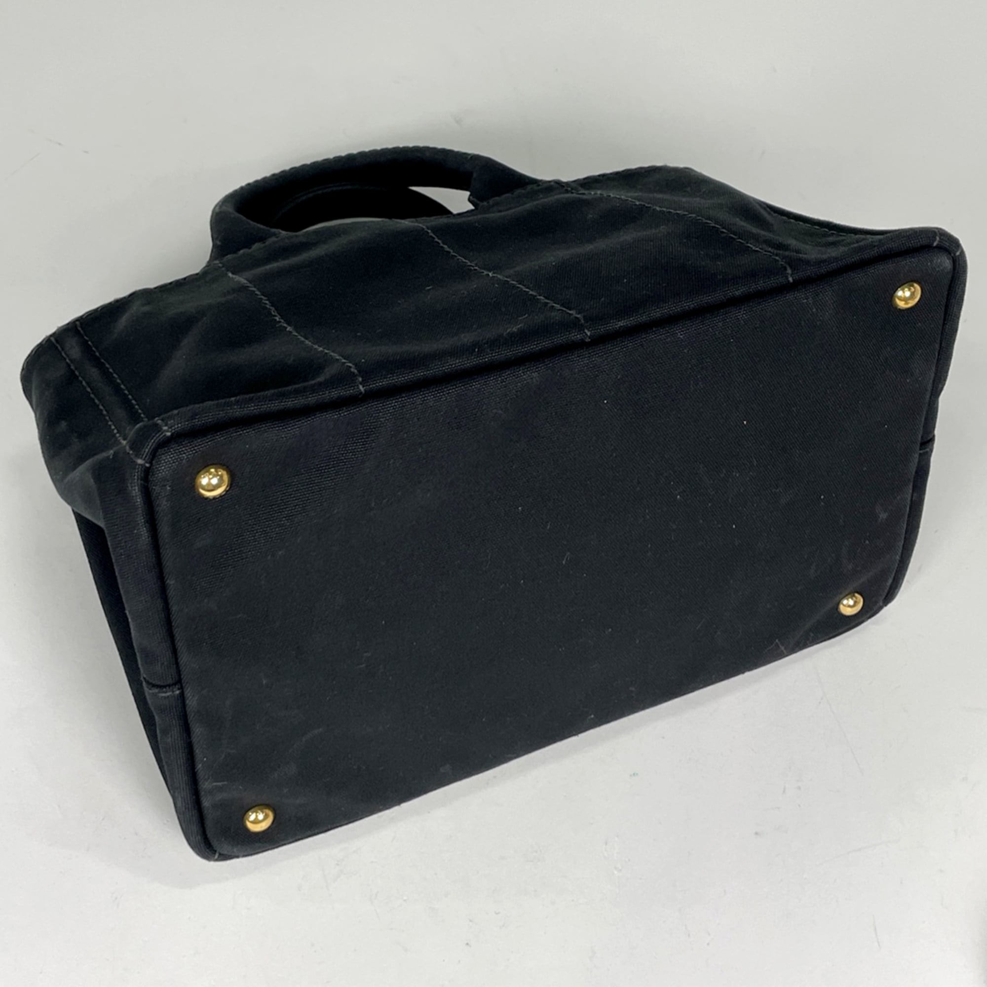 Prada Black Canvas Tote Bag (Pre-Owned)