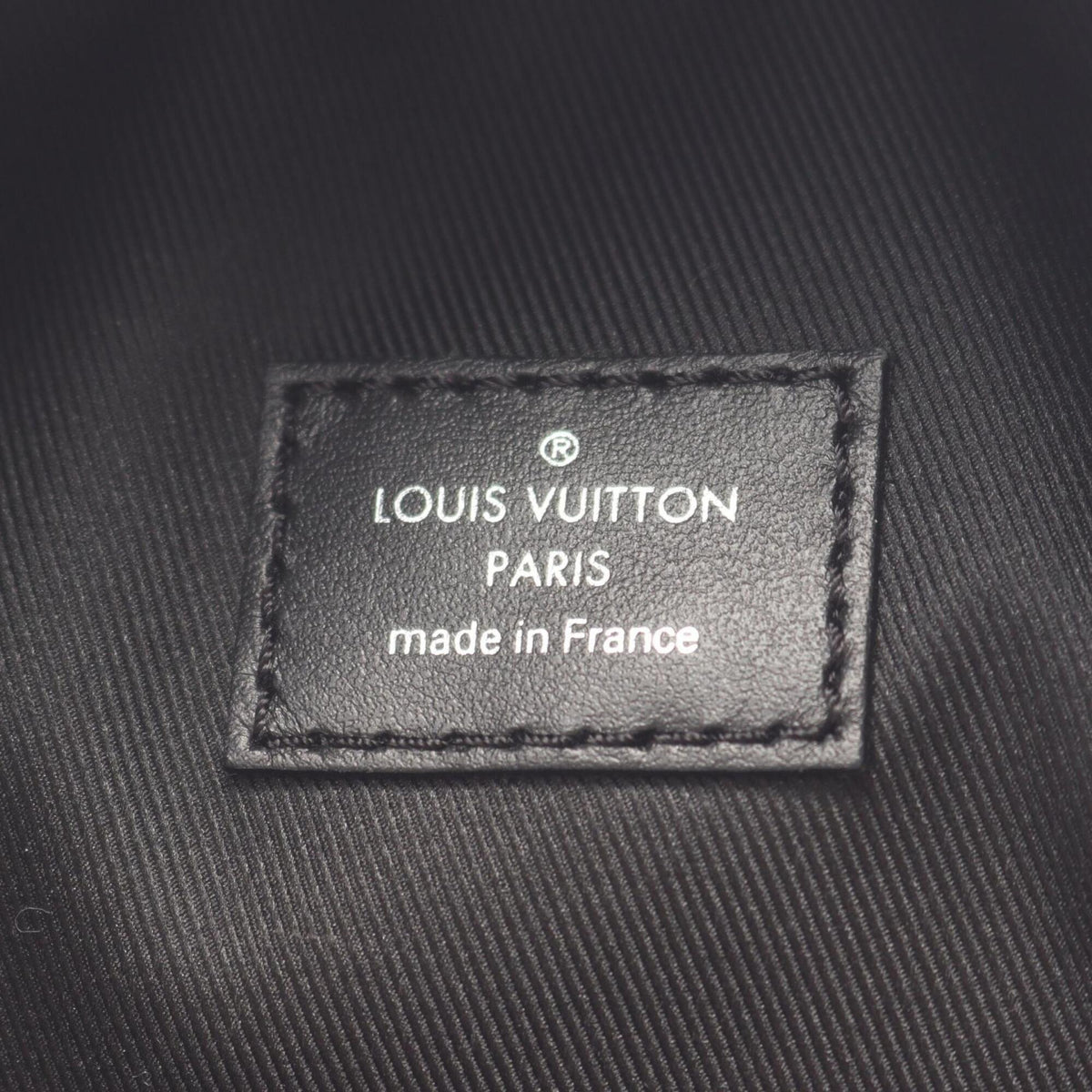 Louis Vuitton Black Brown Coated Canvas Leather Backpack Handbag (Pre-Owned)