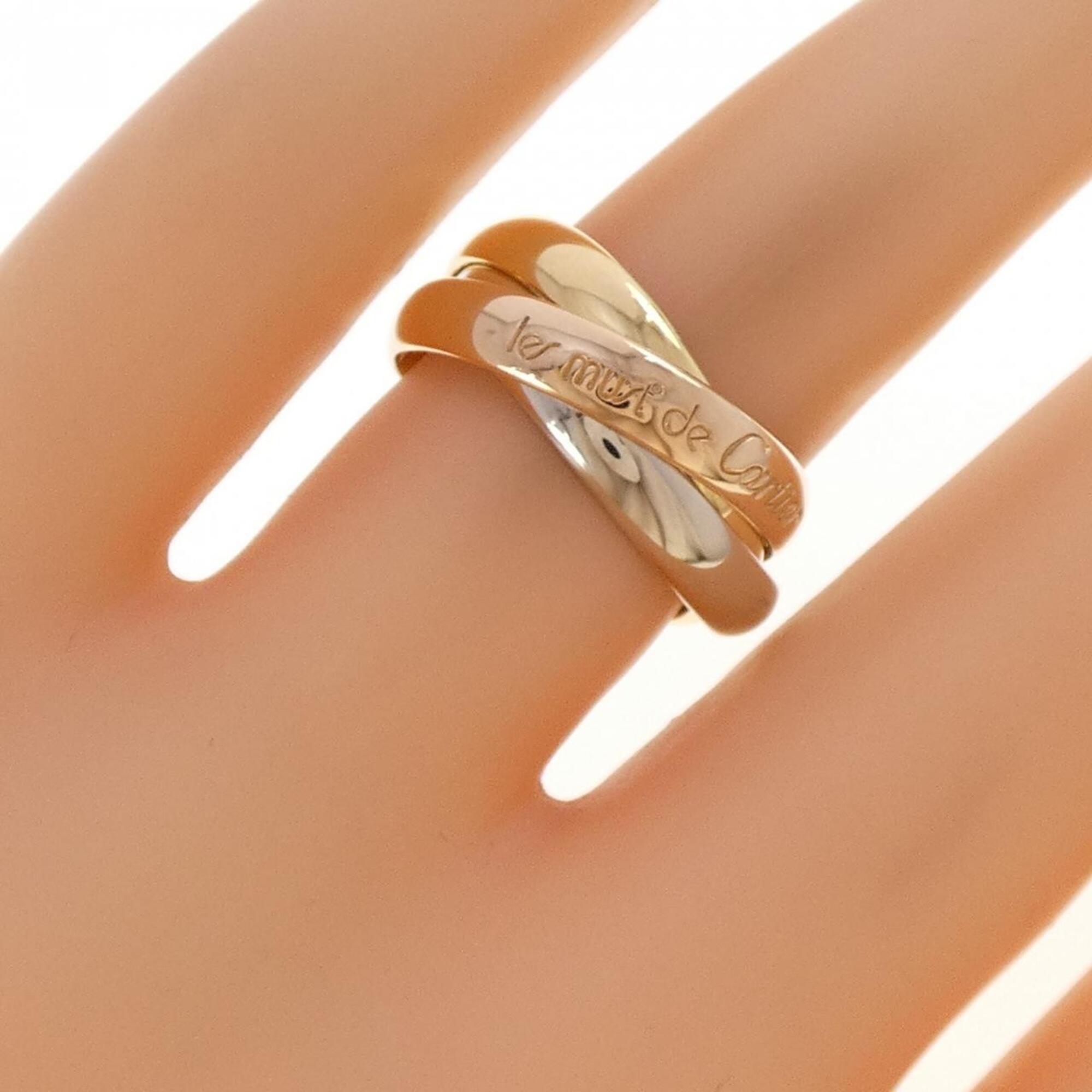 Cartier Trinity Yellow Gold (18K) Pink Gold (18K) White Gold (18K) Band Ring (Pre-Owned)