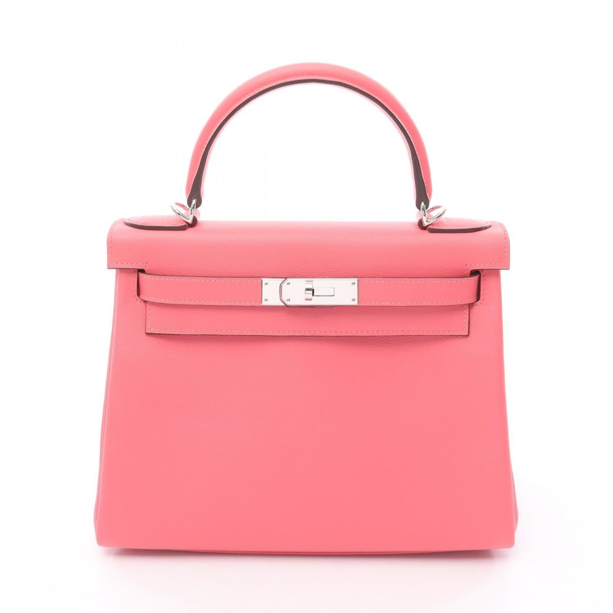 Hermes Pink Leather Handbag (Pre-Owned)