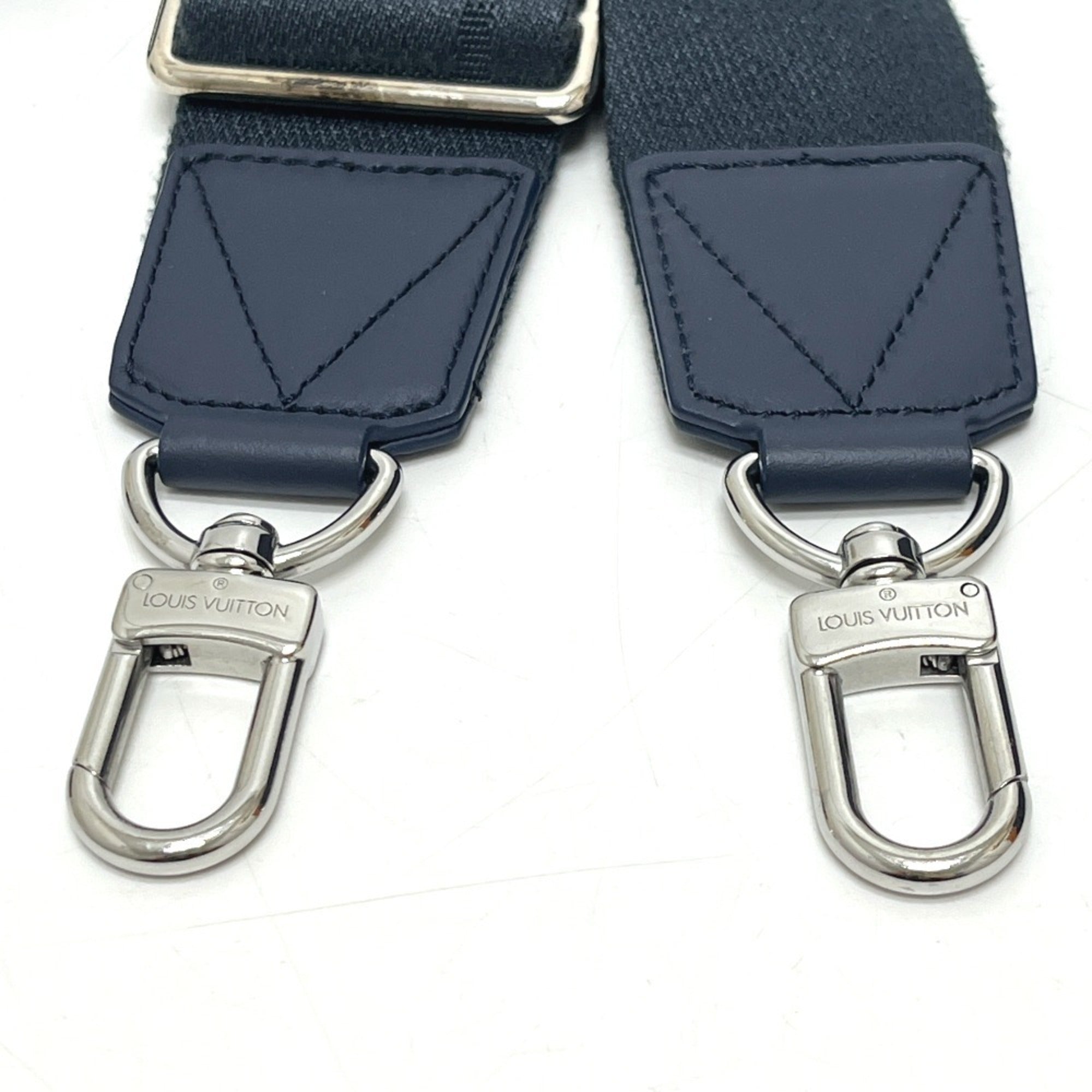 Louis Vuitton Blue Leather Handbag Shoulder Bag (Pre-Owned)