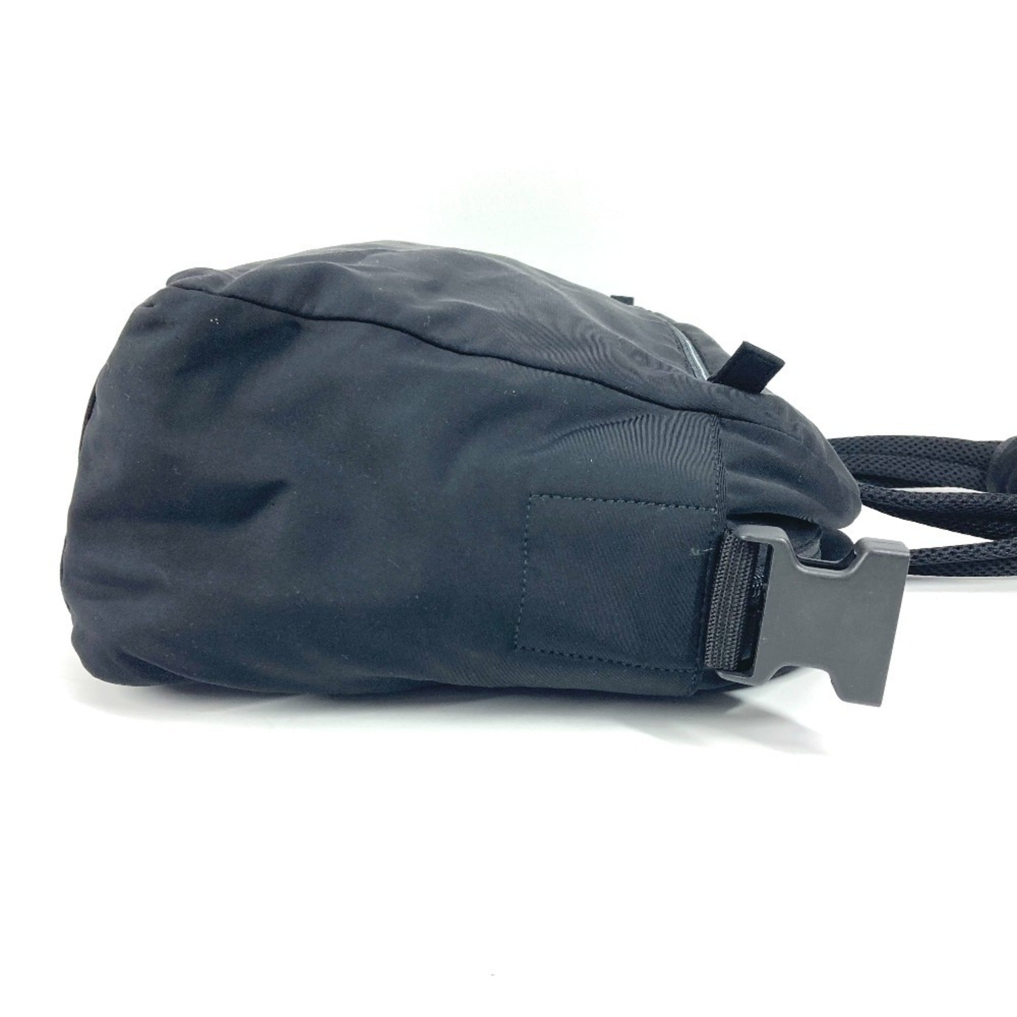 Miu Miu Black Nylon Boston Bag Shoulder Bag (Pre-Owned)