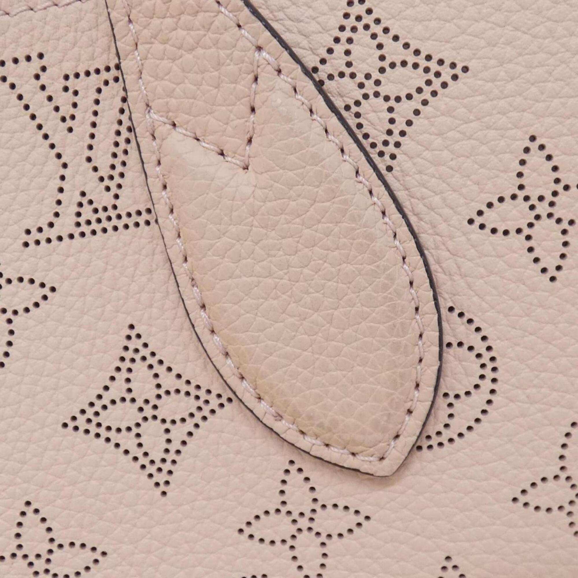 Louis Vuitton Beige Pink Blossom Rose Leather Handbag (Pre-Owned)
