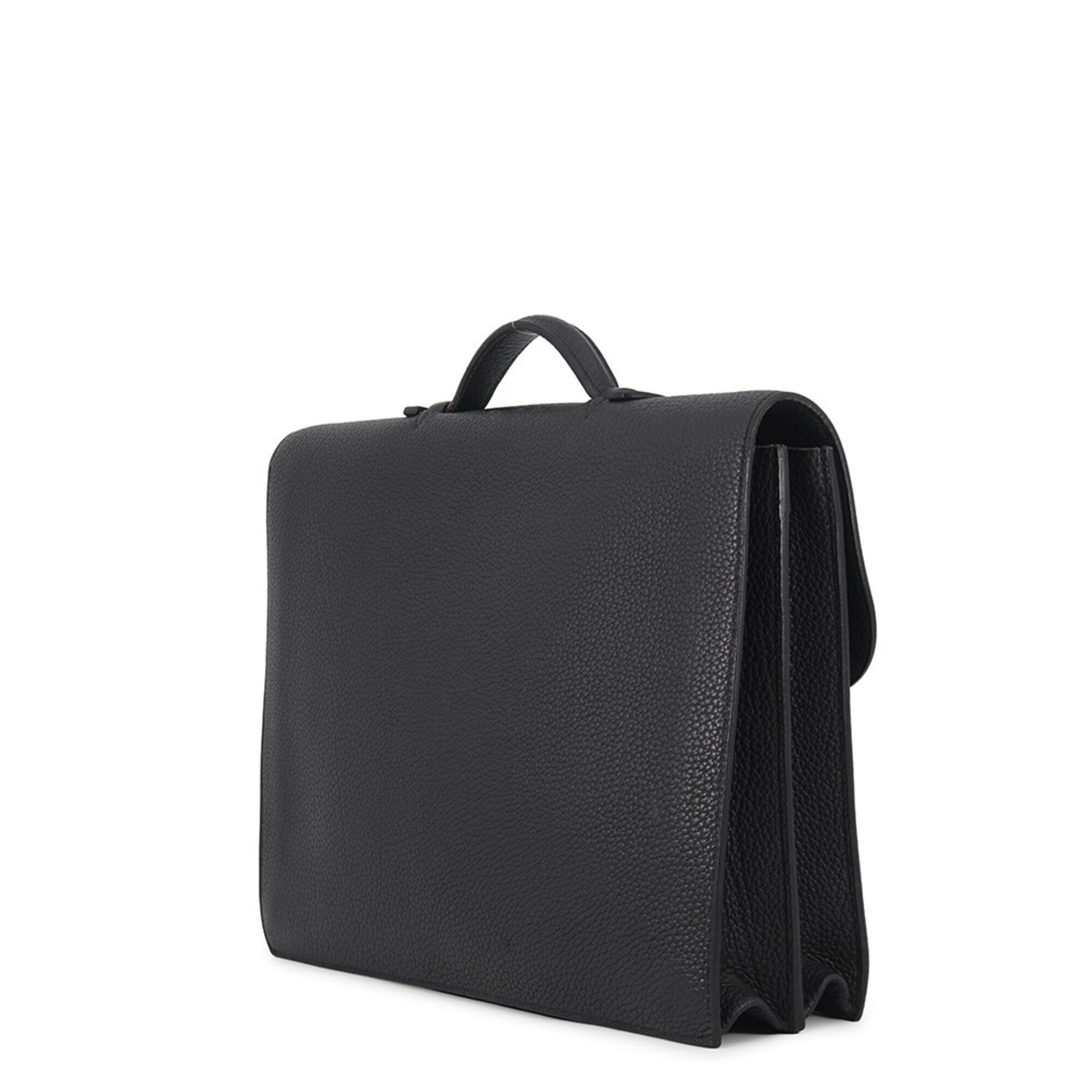 Hermes Black Togo Leather Briefcase (Pre-Owned)