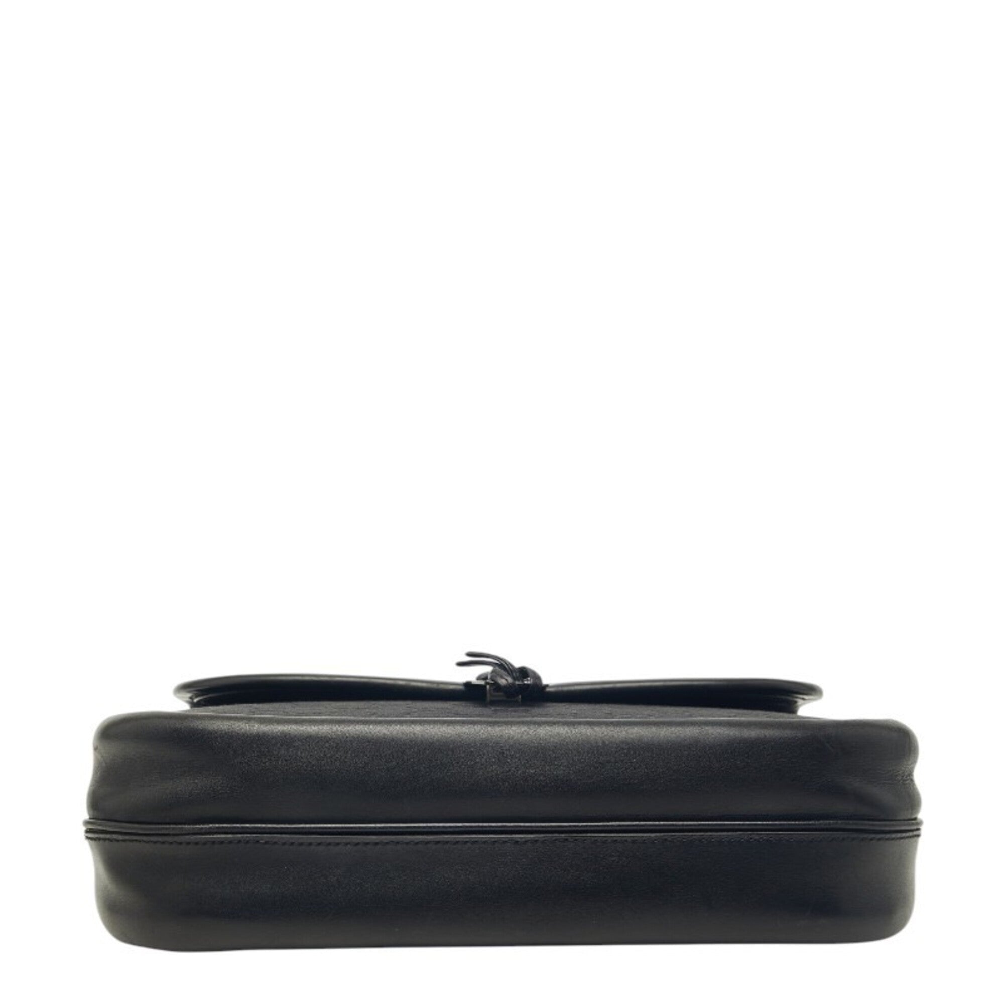 Gucci Black Canvas Leather Handbag (Pre-Owned)