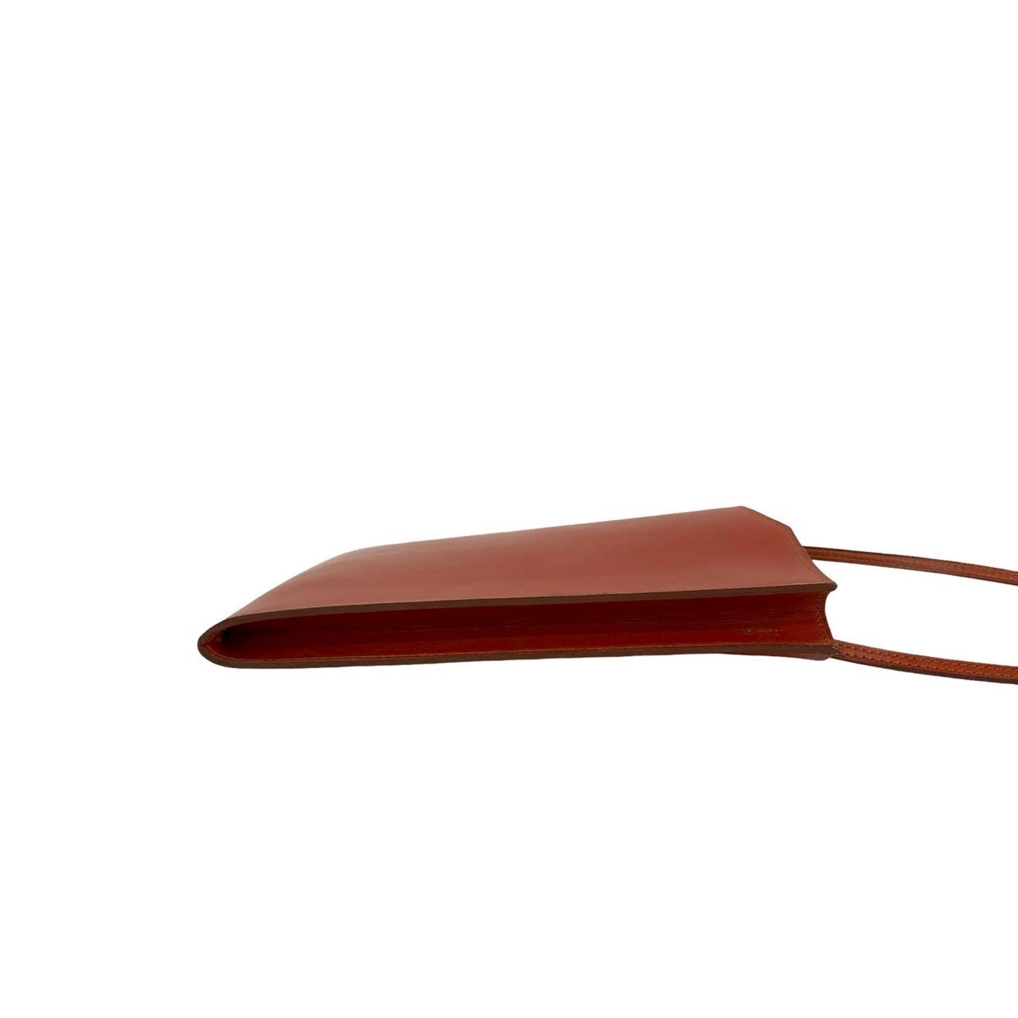Hermes Brown Box Calf Leather Pochette Shoulder Bag (Pre-Owned)