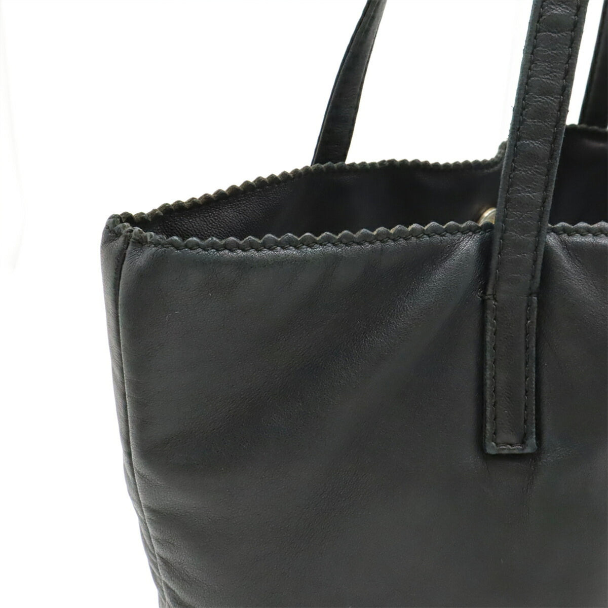 Loewe Black Nappa Leather Leather Handbag Tote Bag (Pre-Owned)