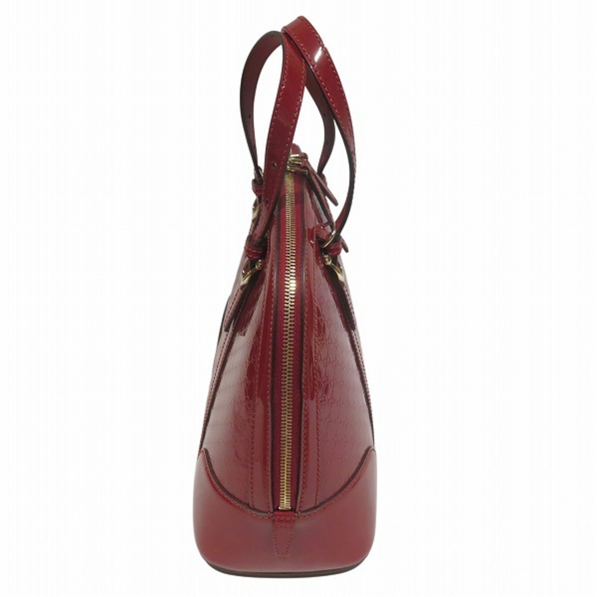 Gucci Red Color Patent Leather Handbag Shoulder Bag (Pre-Owned)